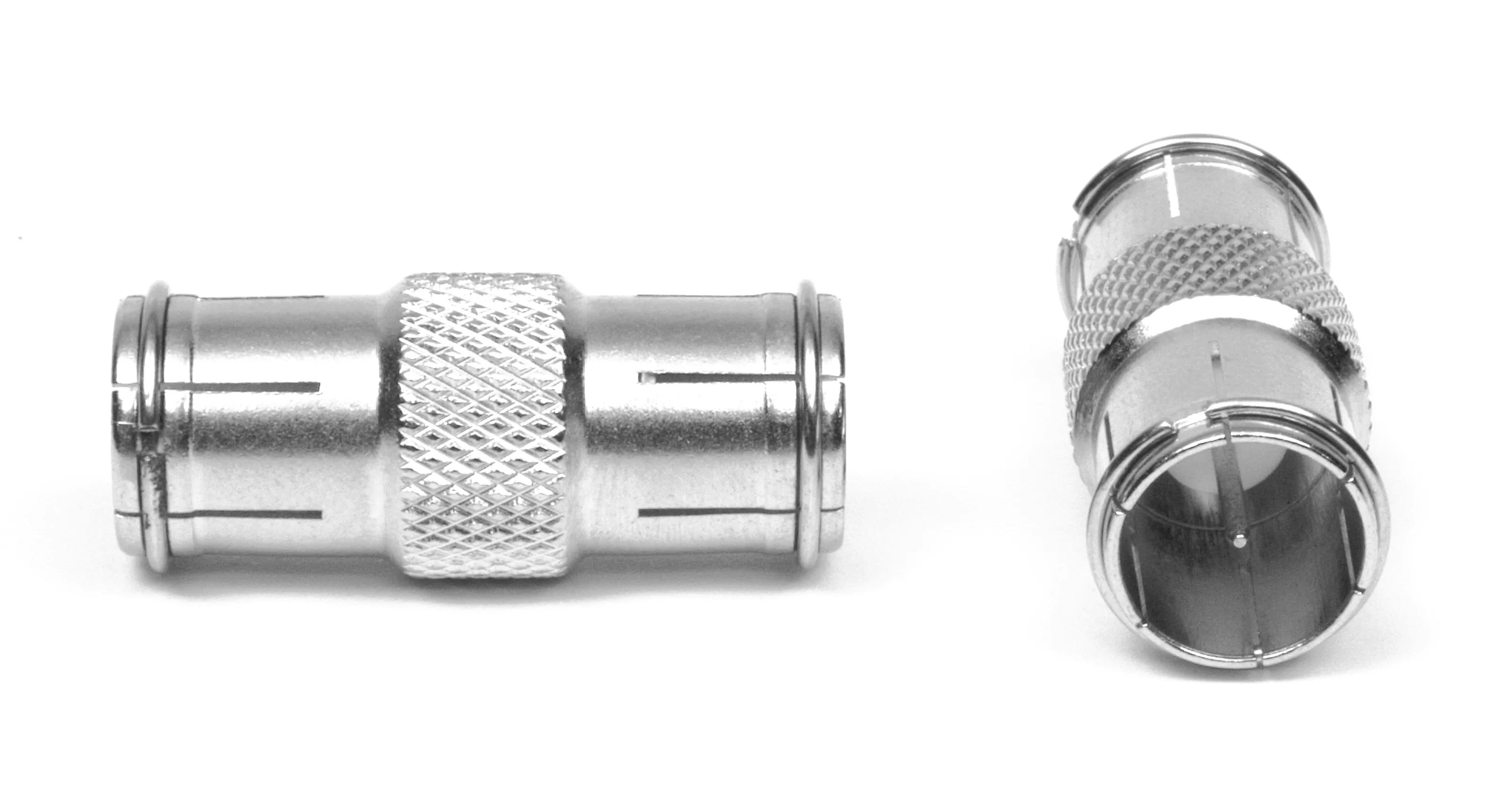 F quick adapter (male to male), 50 pcs. Frontal, Front