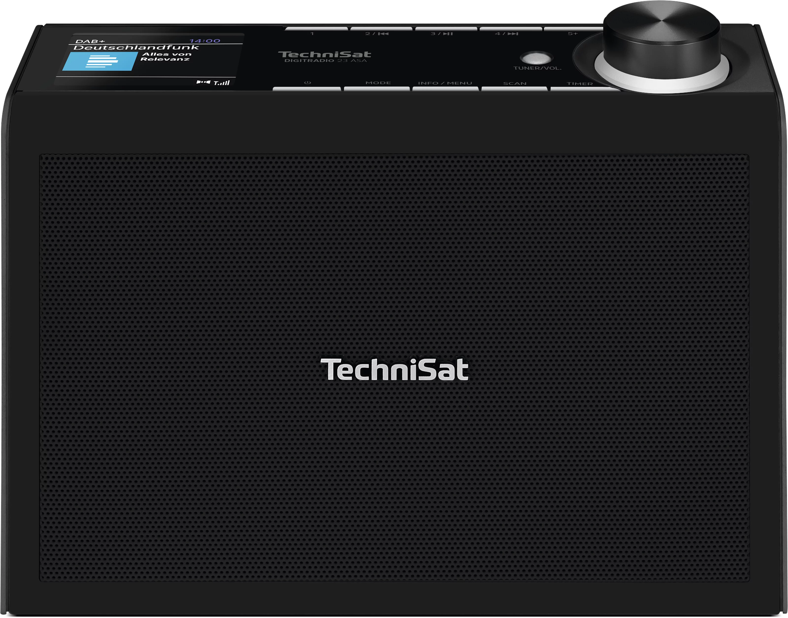 DIGITRADIO 23 ASA, schwarz Frontal, Front