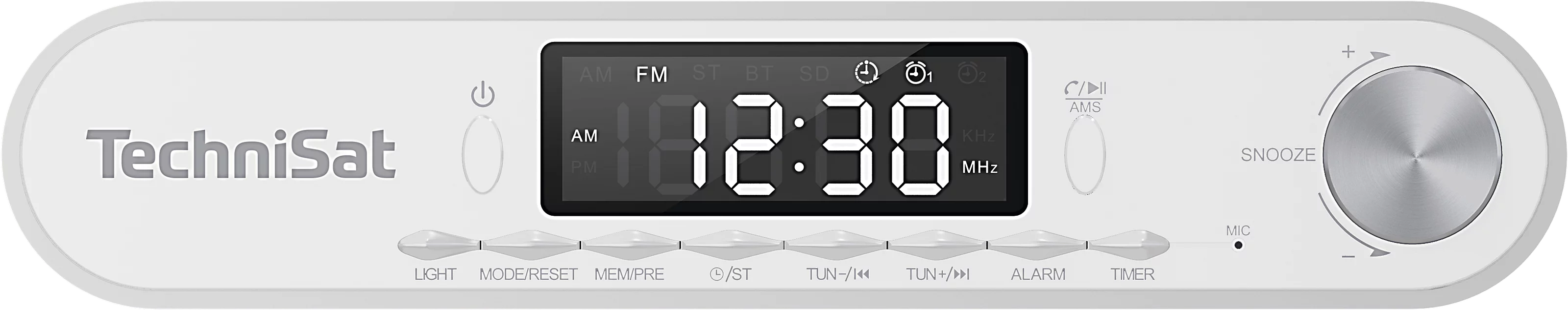 VIOLA kitchen radio, white Frontal, Front VIOLA kitchen radio, white Frontal, Front