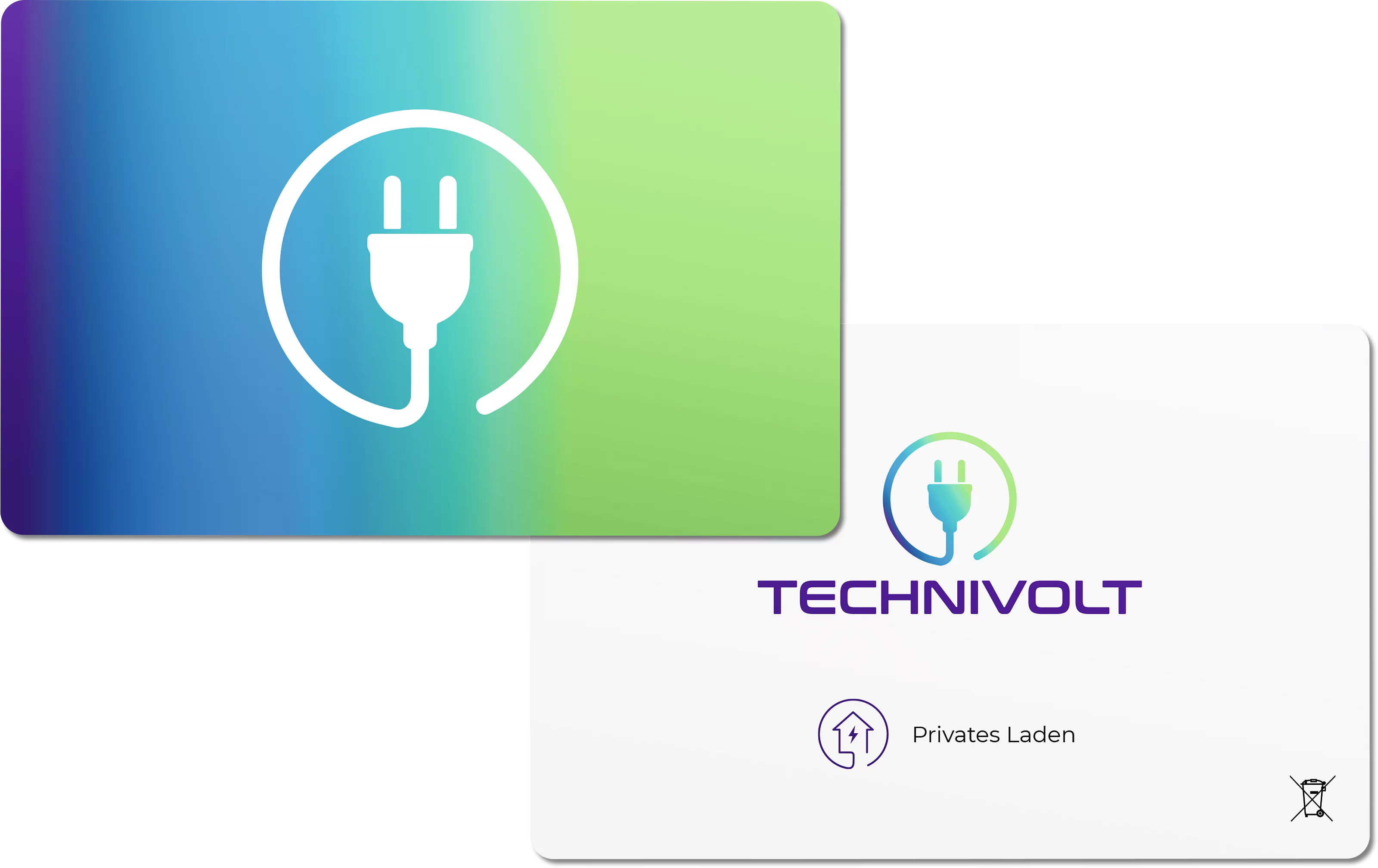 RFID-Karte "Privates Laden" Frontal, Front RFID-Karte "Privates Laden" Frontal, Front