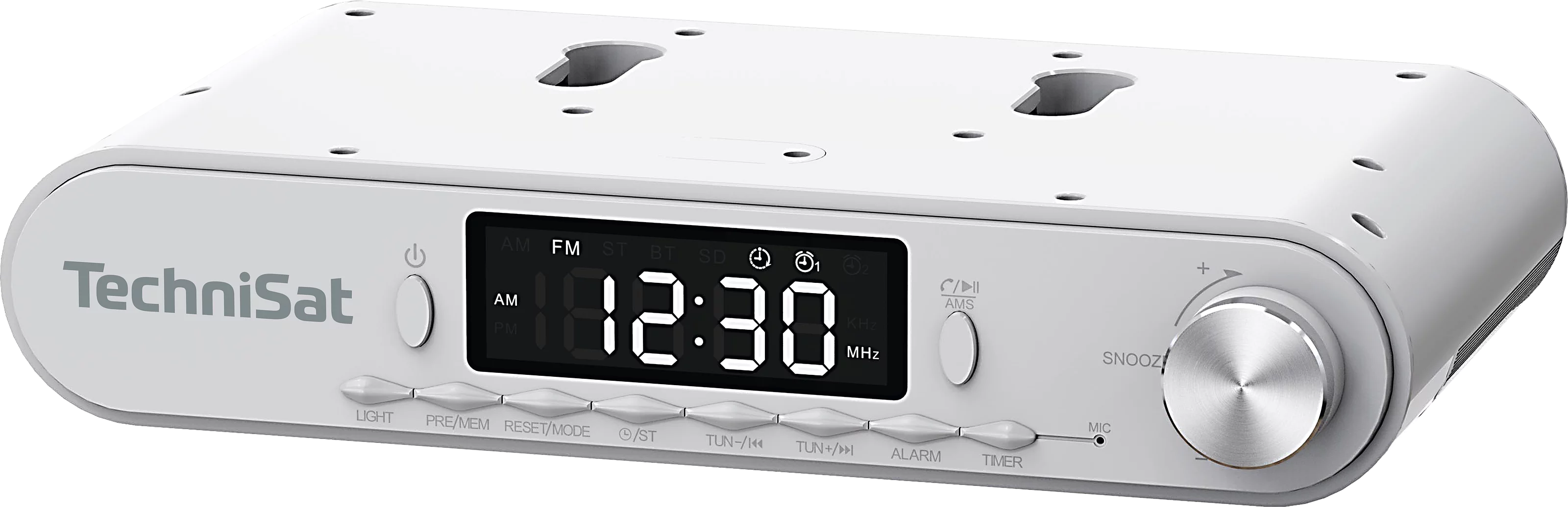 VIOLA kitchen radio, white Schräg, Rechts