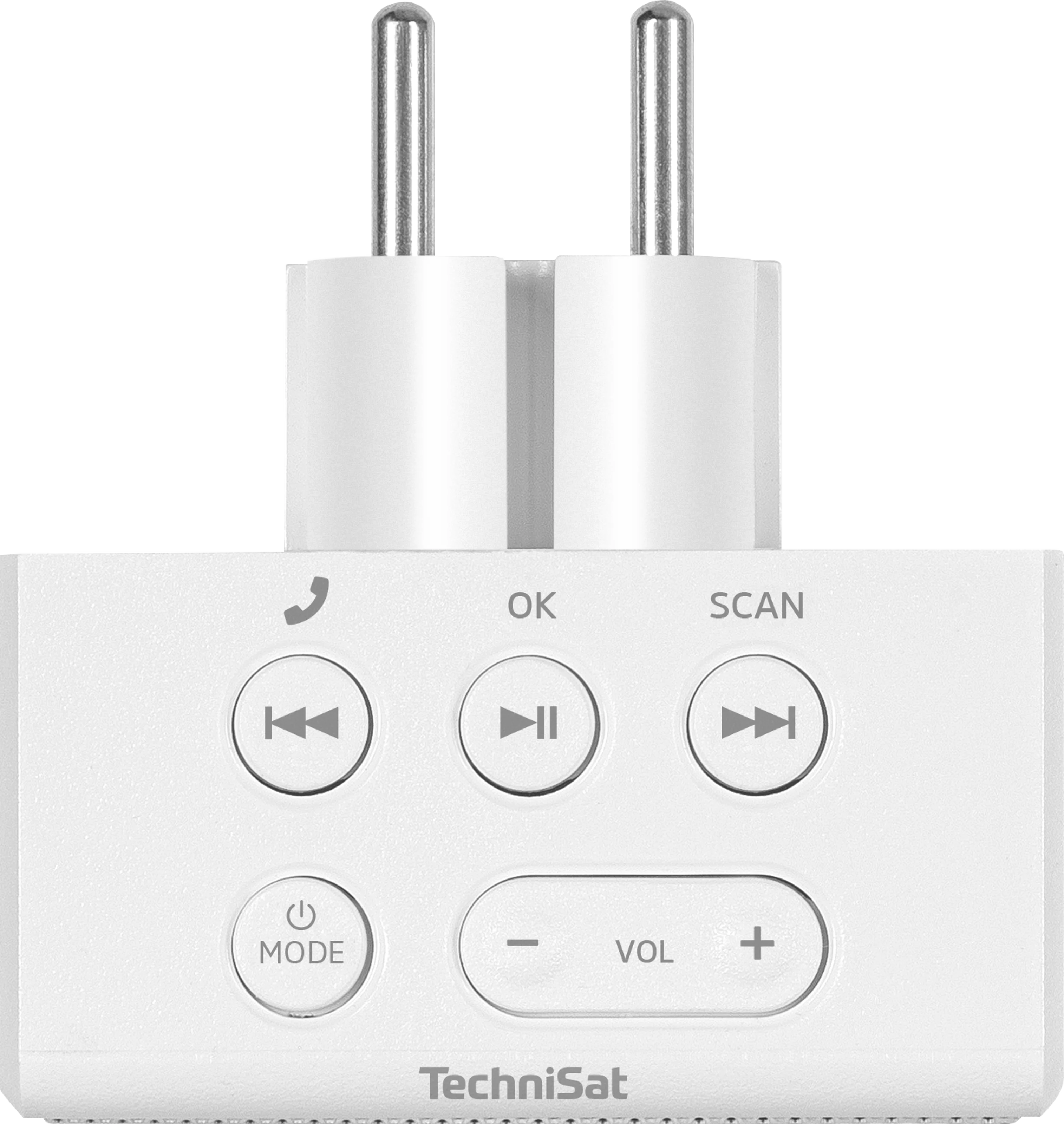 VIOLA socket radio Frontal, Oben
