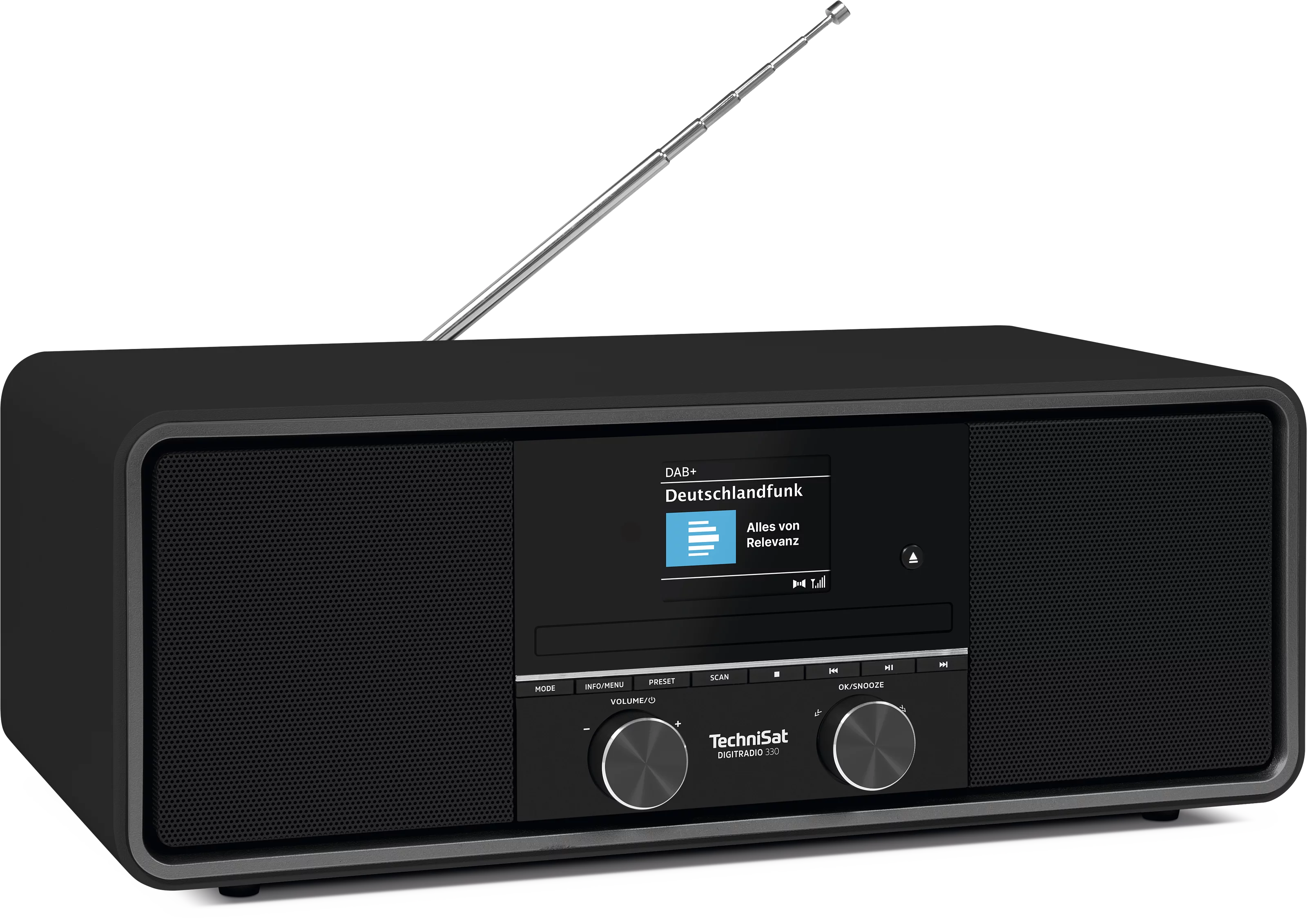 DIGITRADIO 330, black Schräg, Rechts