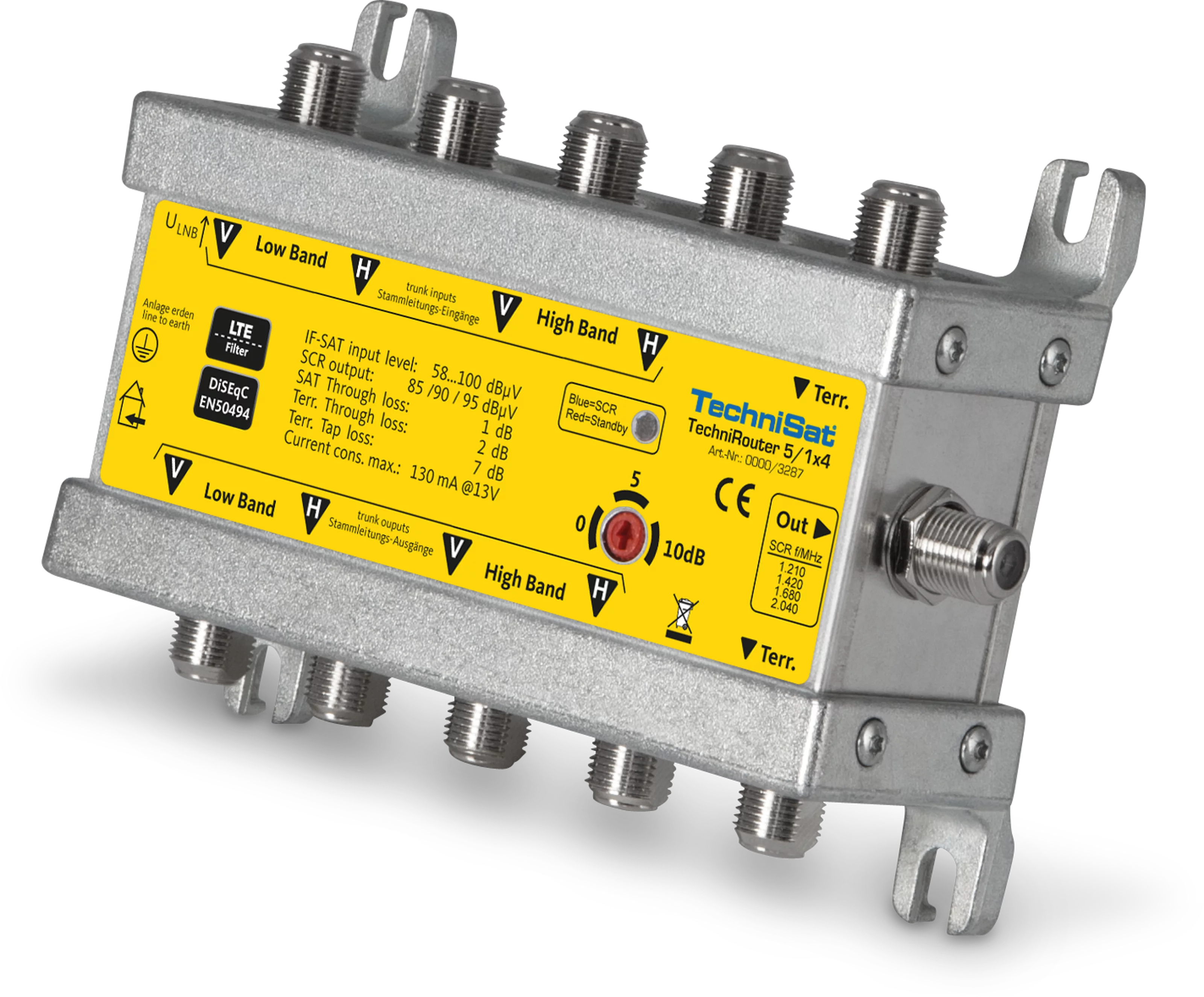 TECHNIROUTER 5/1x4 Schräg, Links