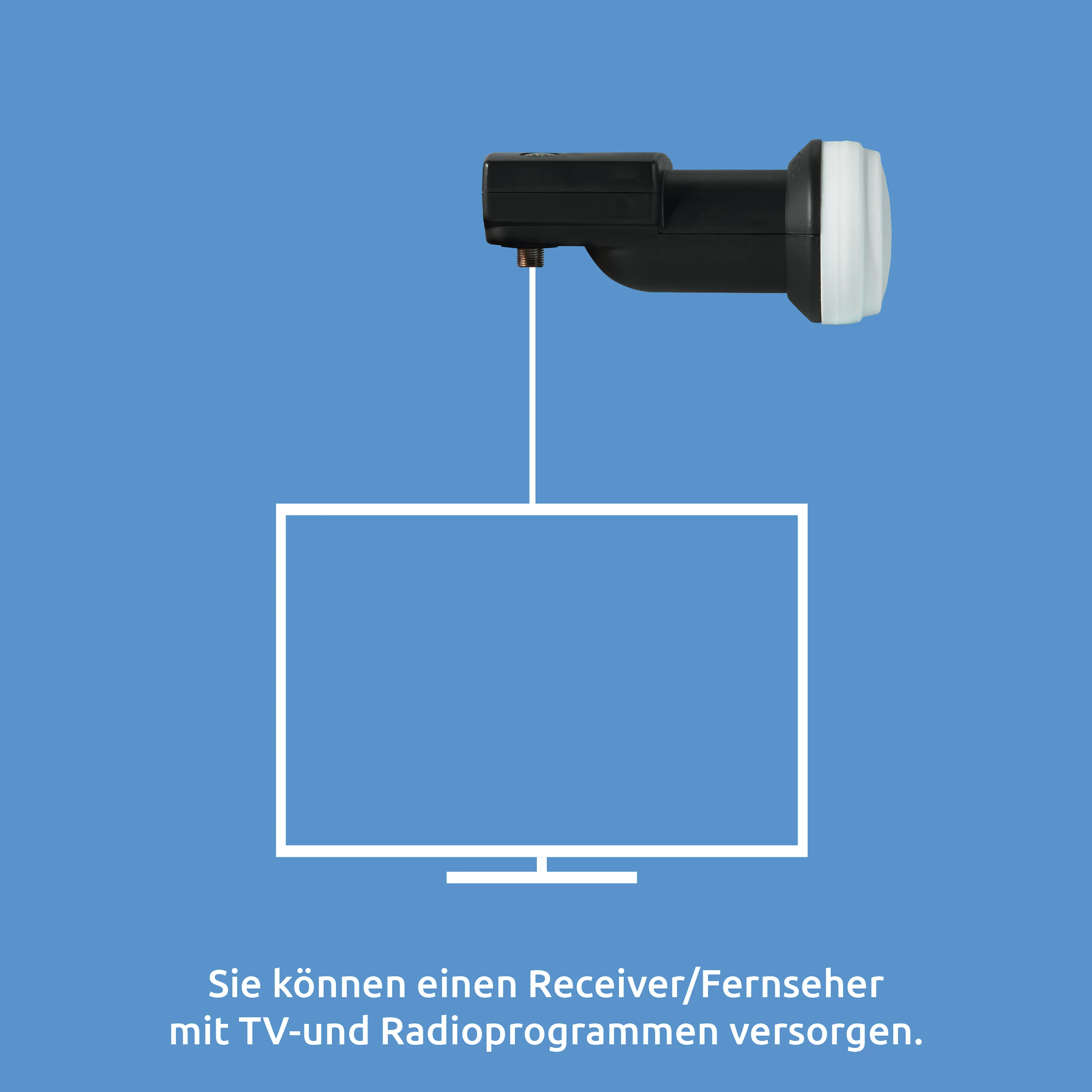 Universal-V/H-LNB mit Satfinder (B-Ware)