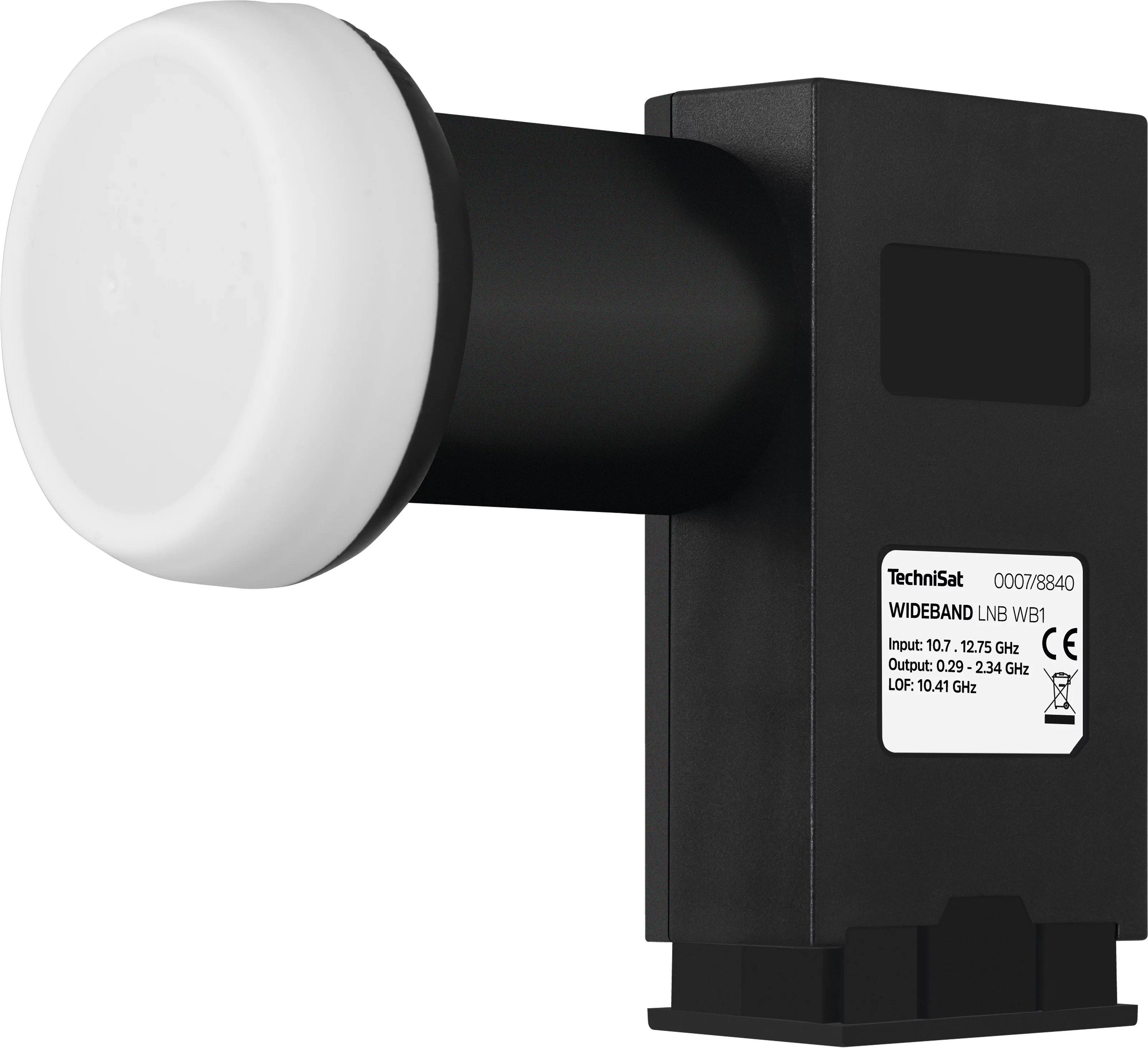 Wideband LNB WB1, 40 mm Frontal, Links