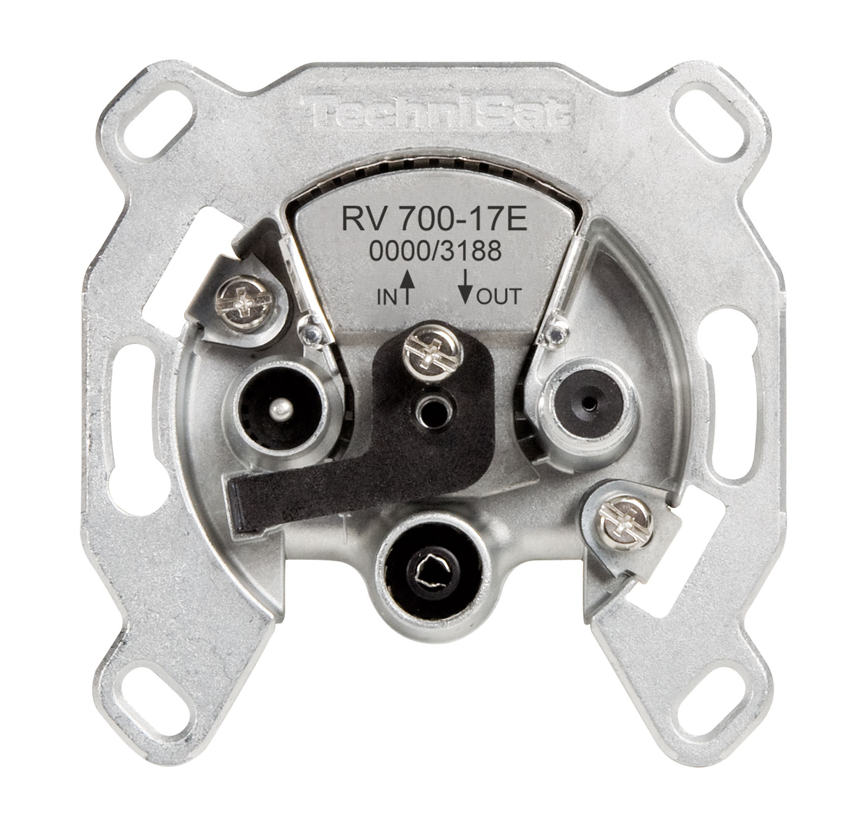 TECHNIPRO RV 700-17E, Einkabel-Durchschleifdose 17 dB Frontal, Front