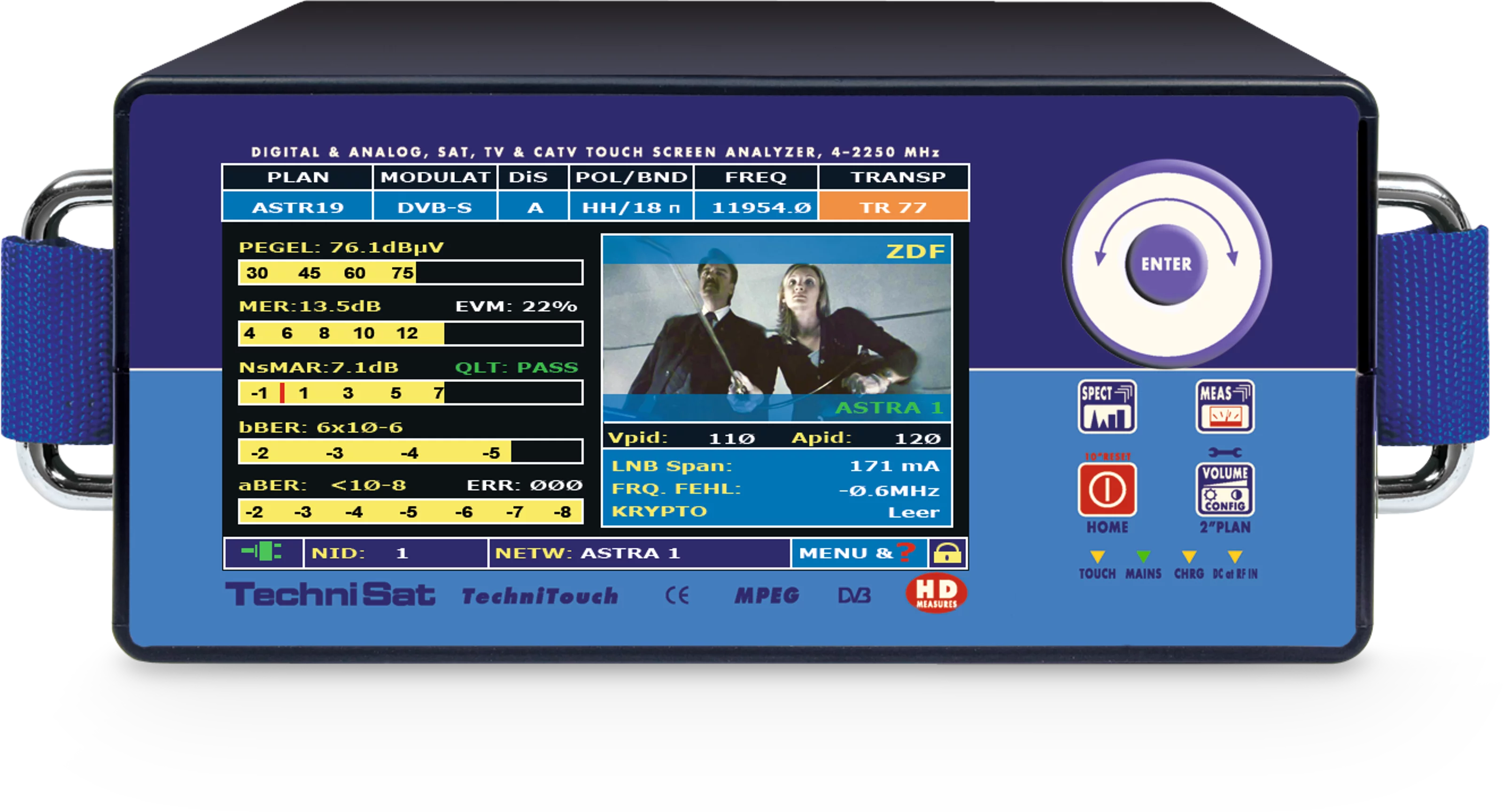 TechniTouch Frontal, Front