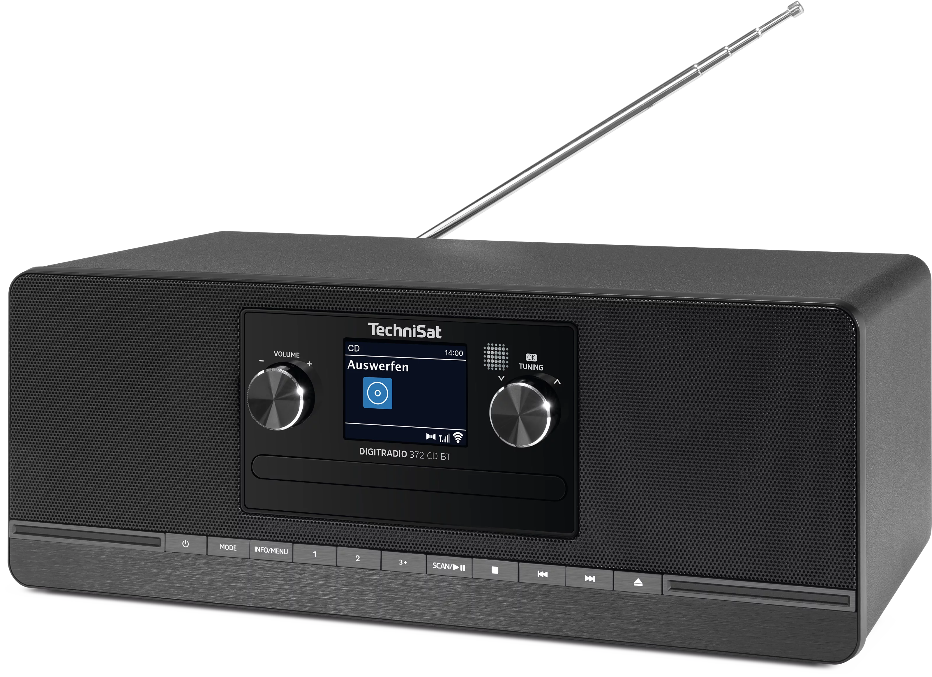 DIGITRADIO 372 CD BT, schwarz Schräg, Links