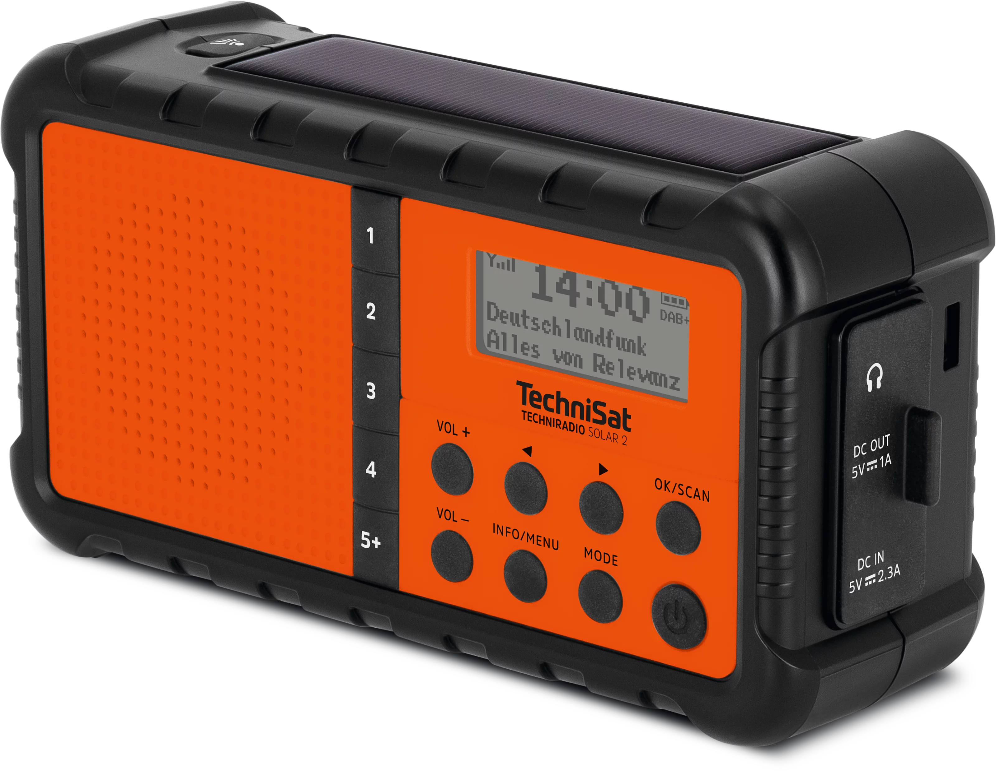 TECHNIRADIO SOLAR 2 Schräg, Links