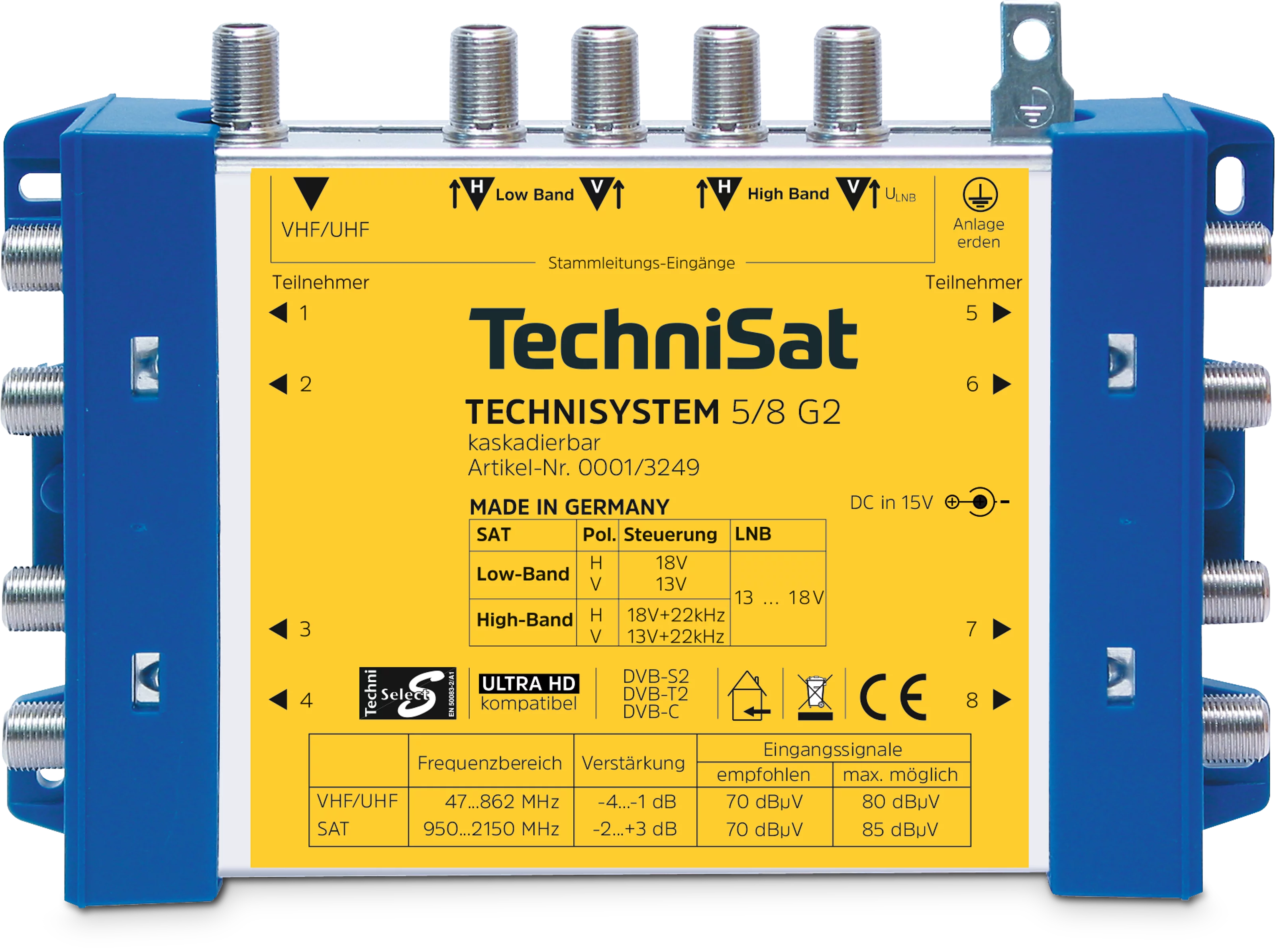 TechniSystem 5/8 G2 (base unit) Frontal, Front