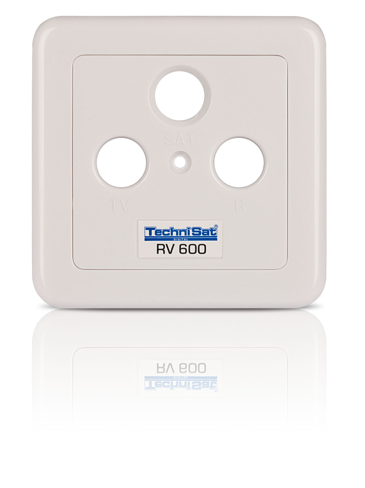 Durchgangsdose RV 600-10 (Aufputzausführung, komplett) Frontal, Front, Spiegel