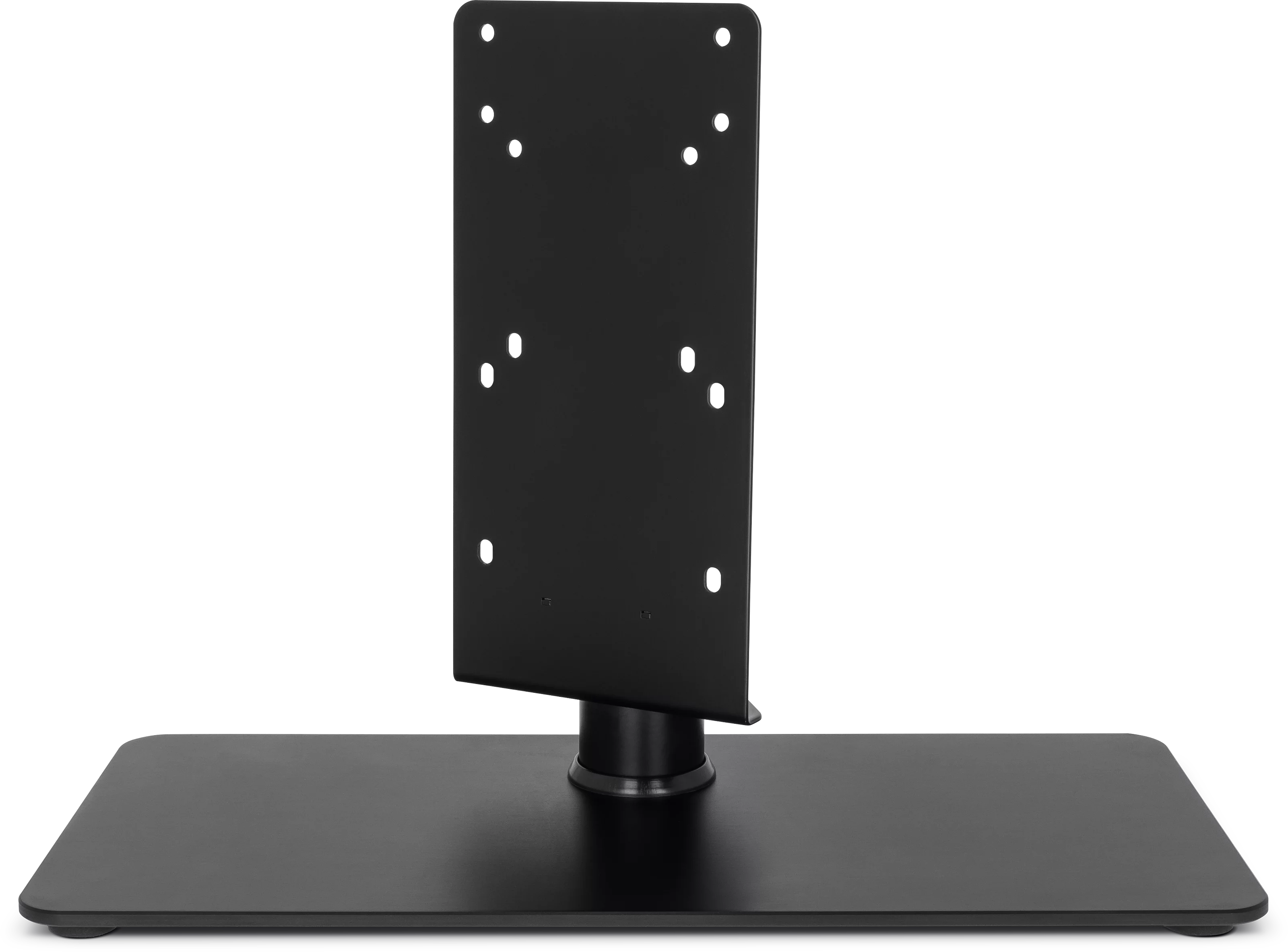 TV-Tischfuß mit Aluminiumboden Frontal, Front