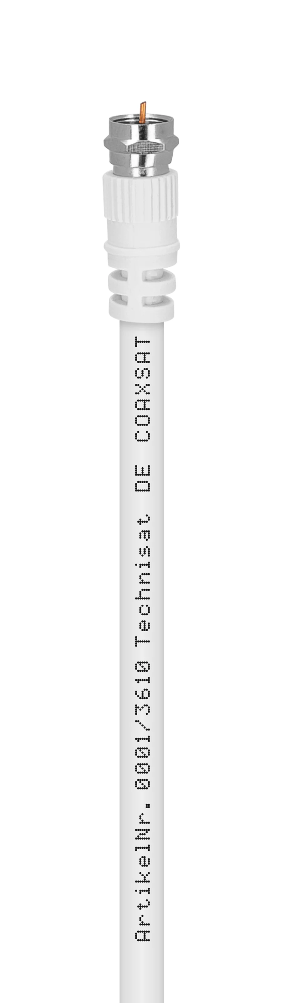 COAXSAT 2150 Set 10 m + 2 F-Stecker Frontal, Front