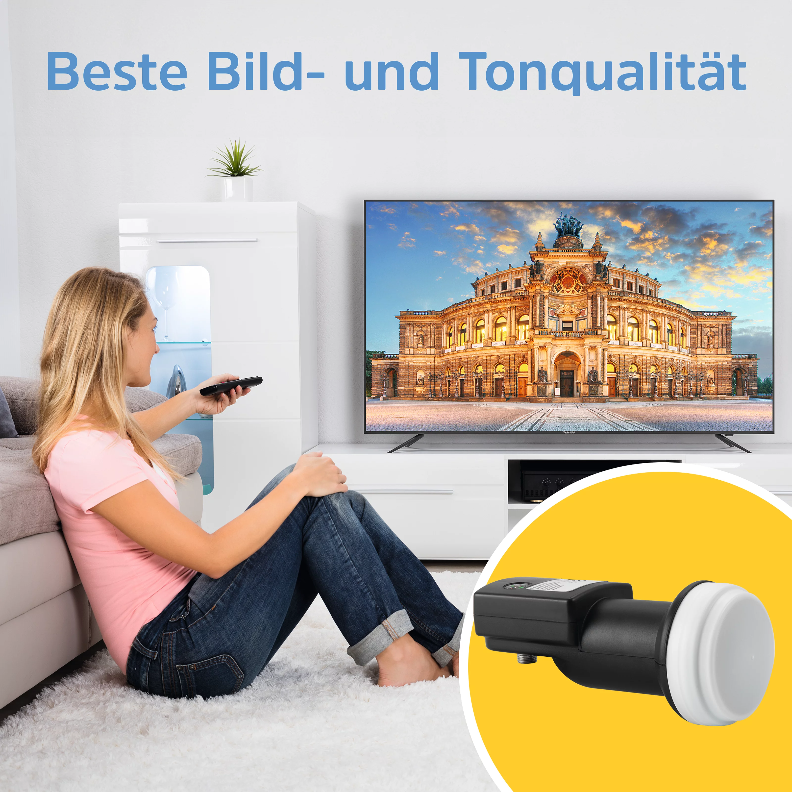 Universal-V/H-LNB mit Satfinder (B-Ware)