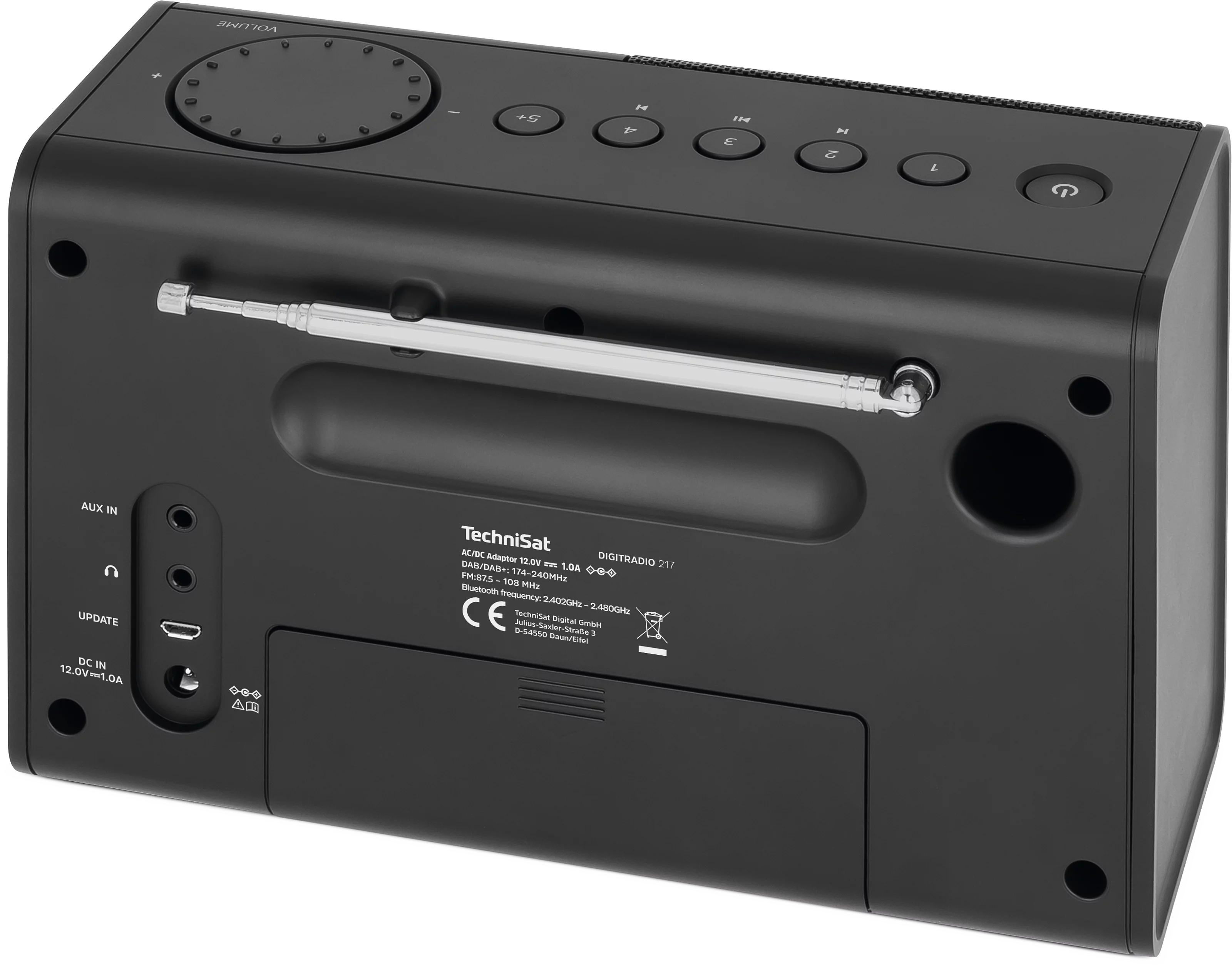 DIGITRADIO 217 Frontal, Rück