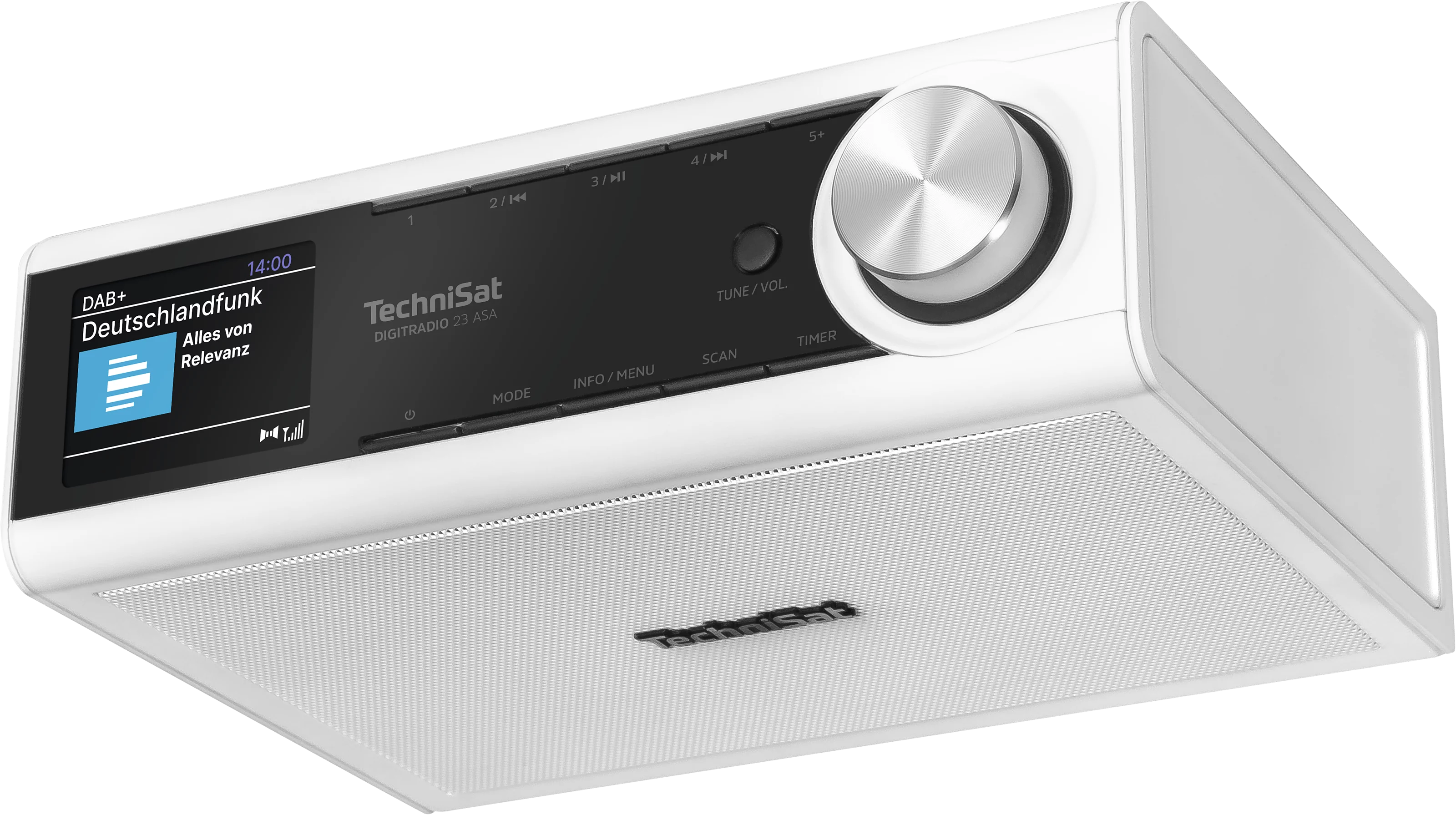 DIGITRADIO 23 ASA, weiß Schräg, Unten