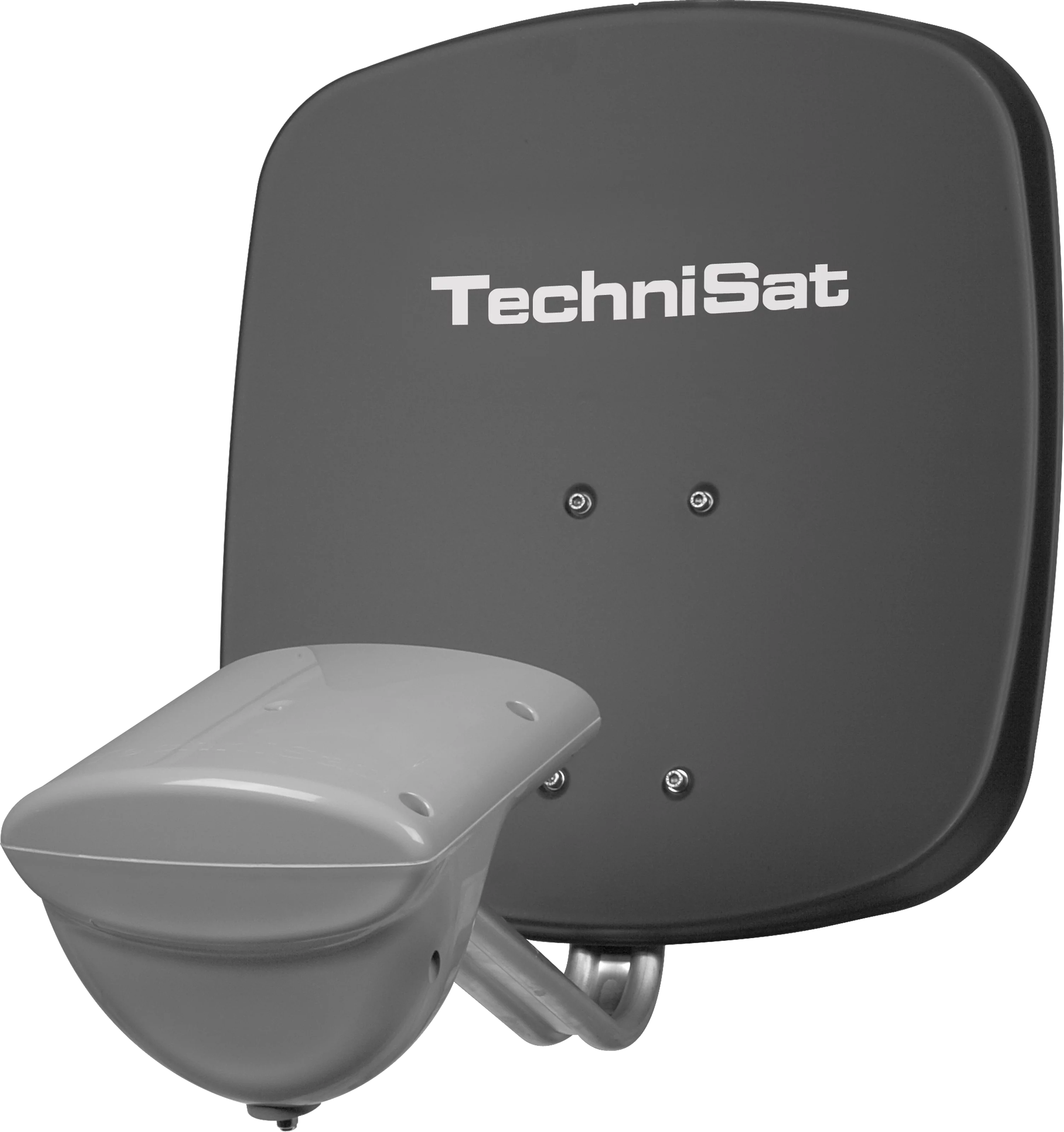 MULTYTENNE, grau (mit Empfangssystem, Einteilnehmer) Schräg, Links