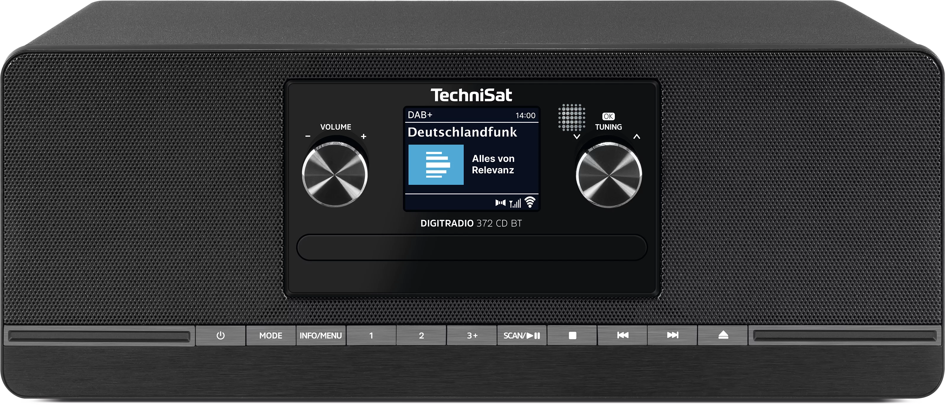 DIGITRADIO 372 CD BT, black Frontal, Front