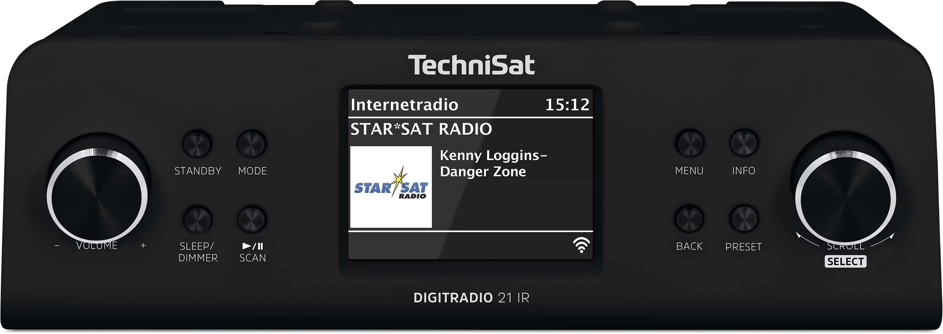 DIGITRADIO 21 IR Frontal, Oben
