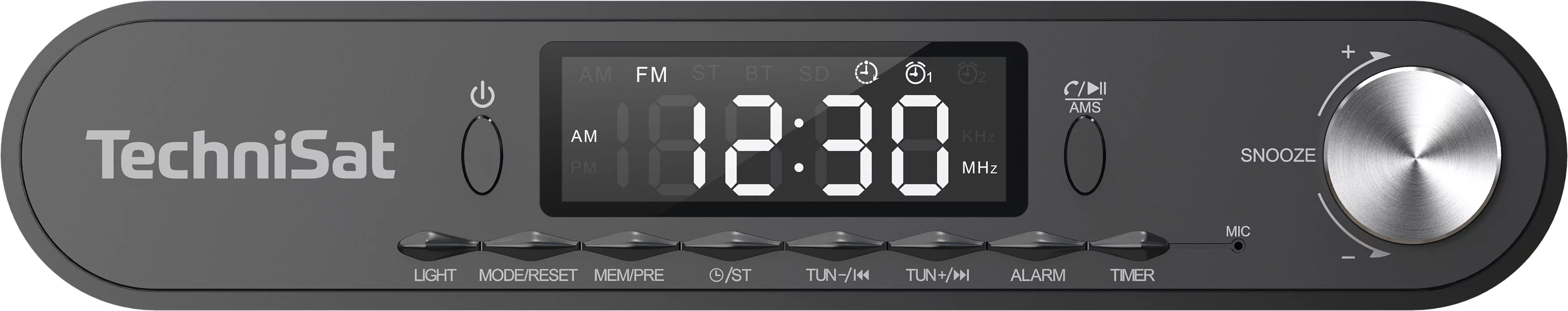 VIOLA kitchen radio, anthracite Frontal, Front