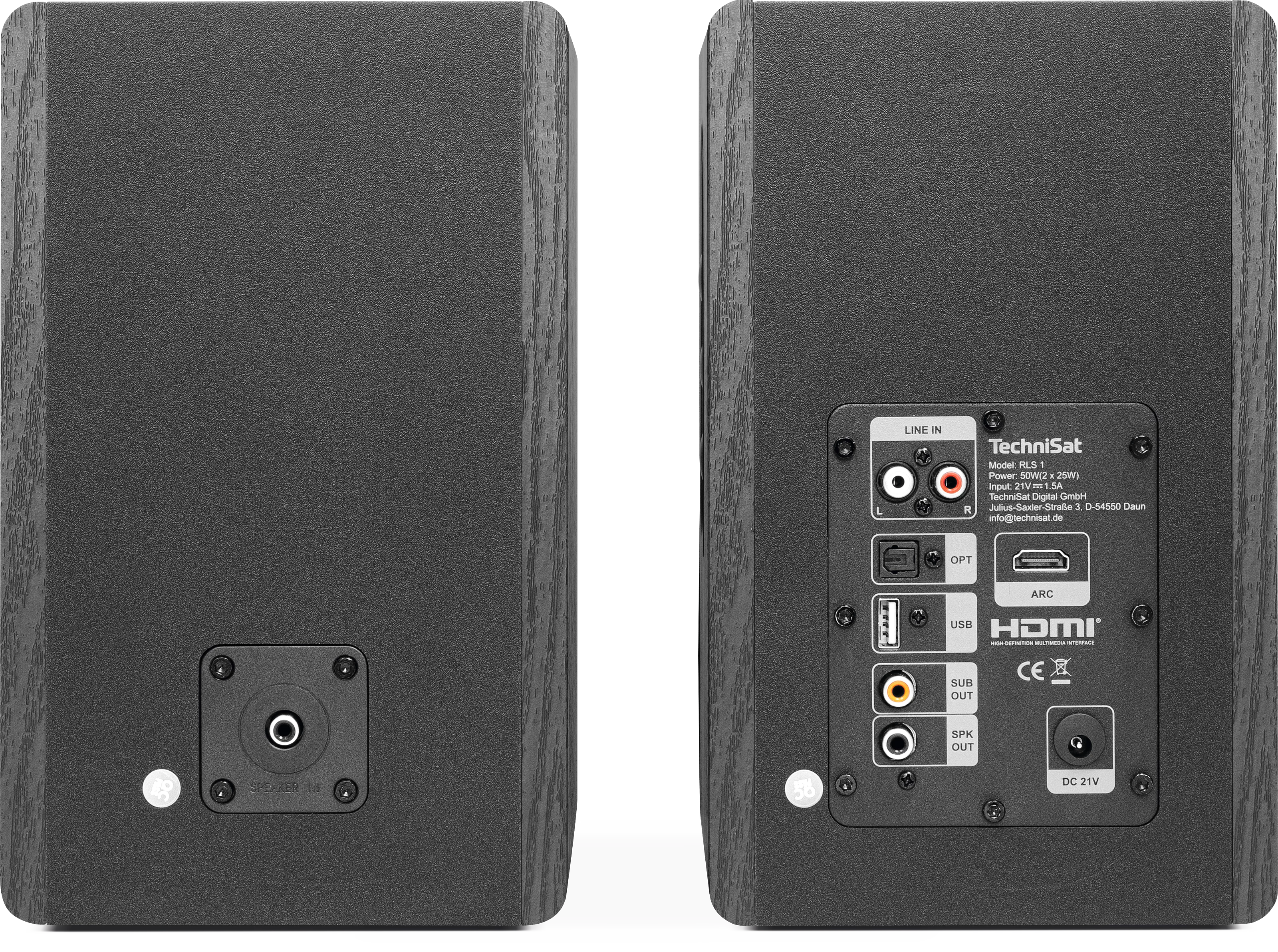 AUDIOMASTER RLS 1 Frontal, Rück