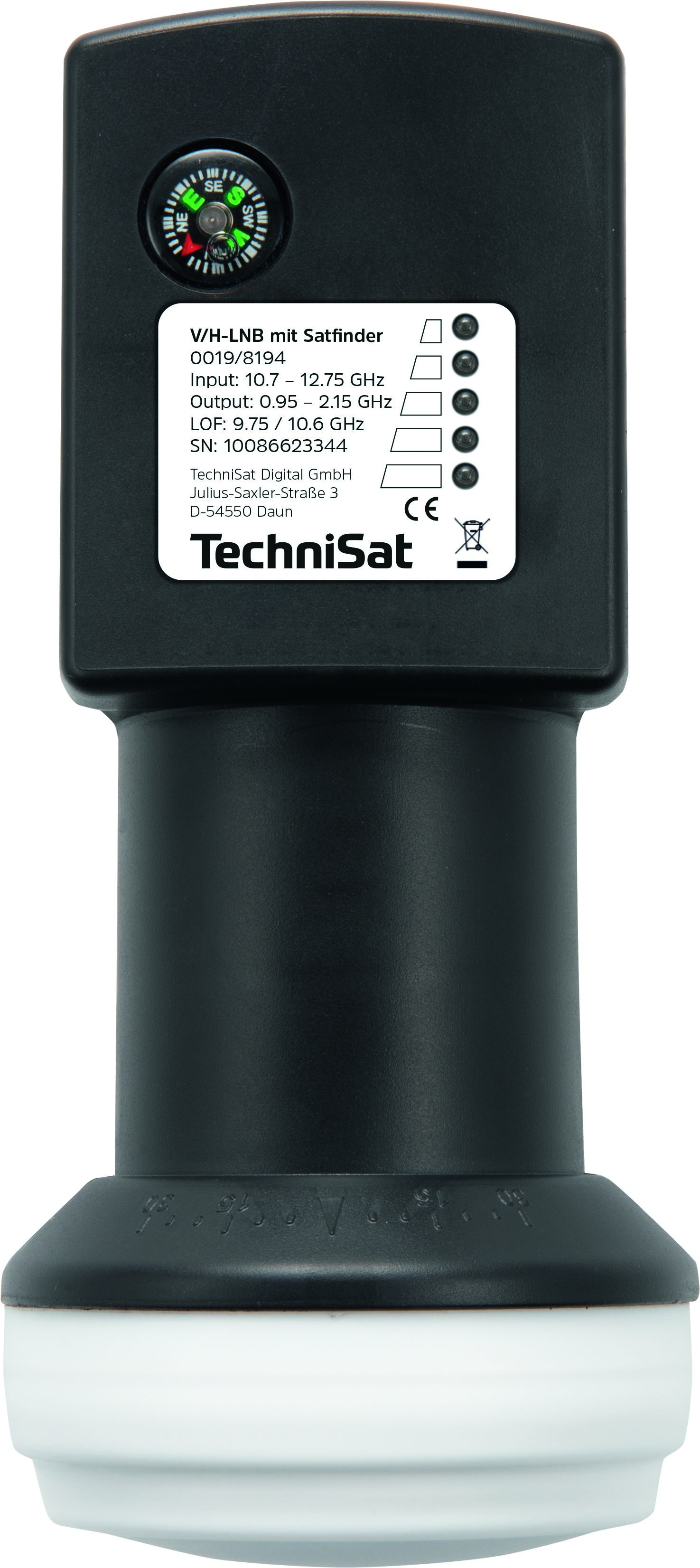 Universal-V/H-LNB mit Satfinder (B-Ware)