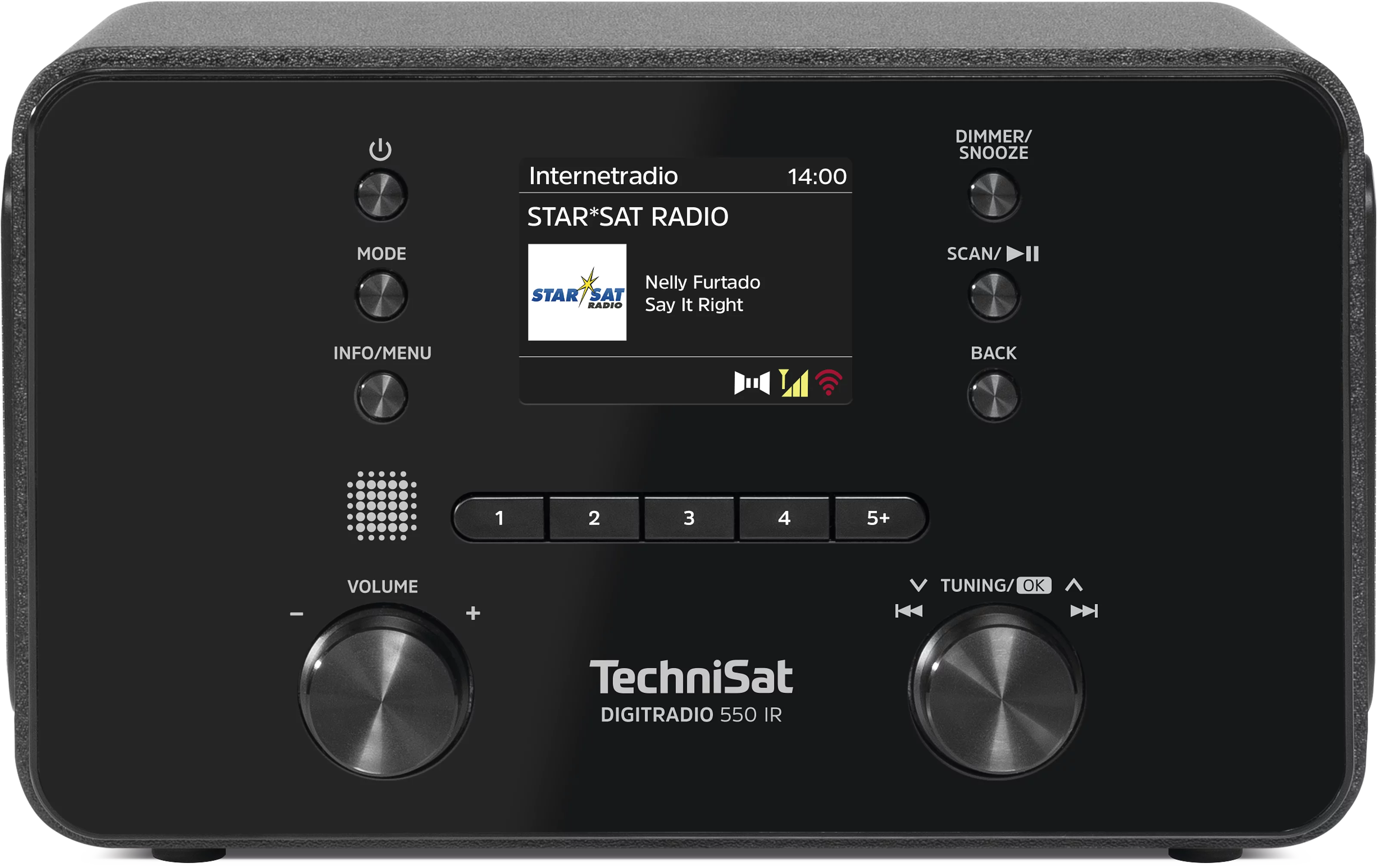 DIGITRADIO 550 IR, black Frontal, Front