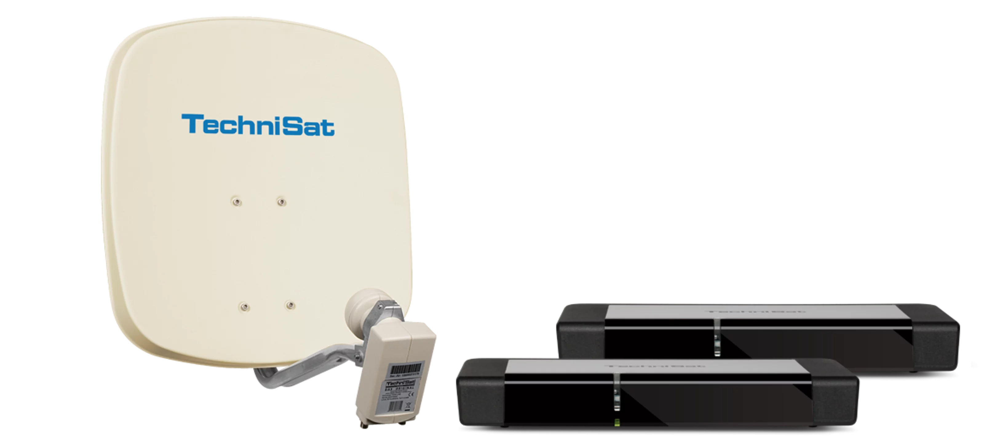 Zweiteilnehmer-Set DIGIDISH 45 (beige) + 2 x TECHNIBOX S1 Frontal, Front