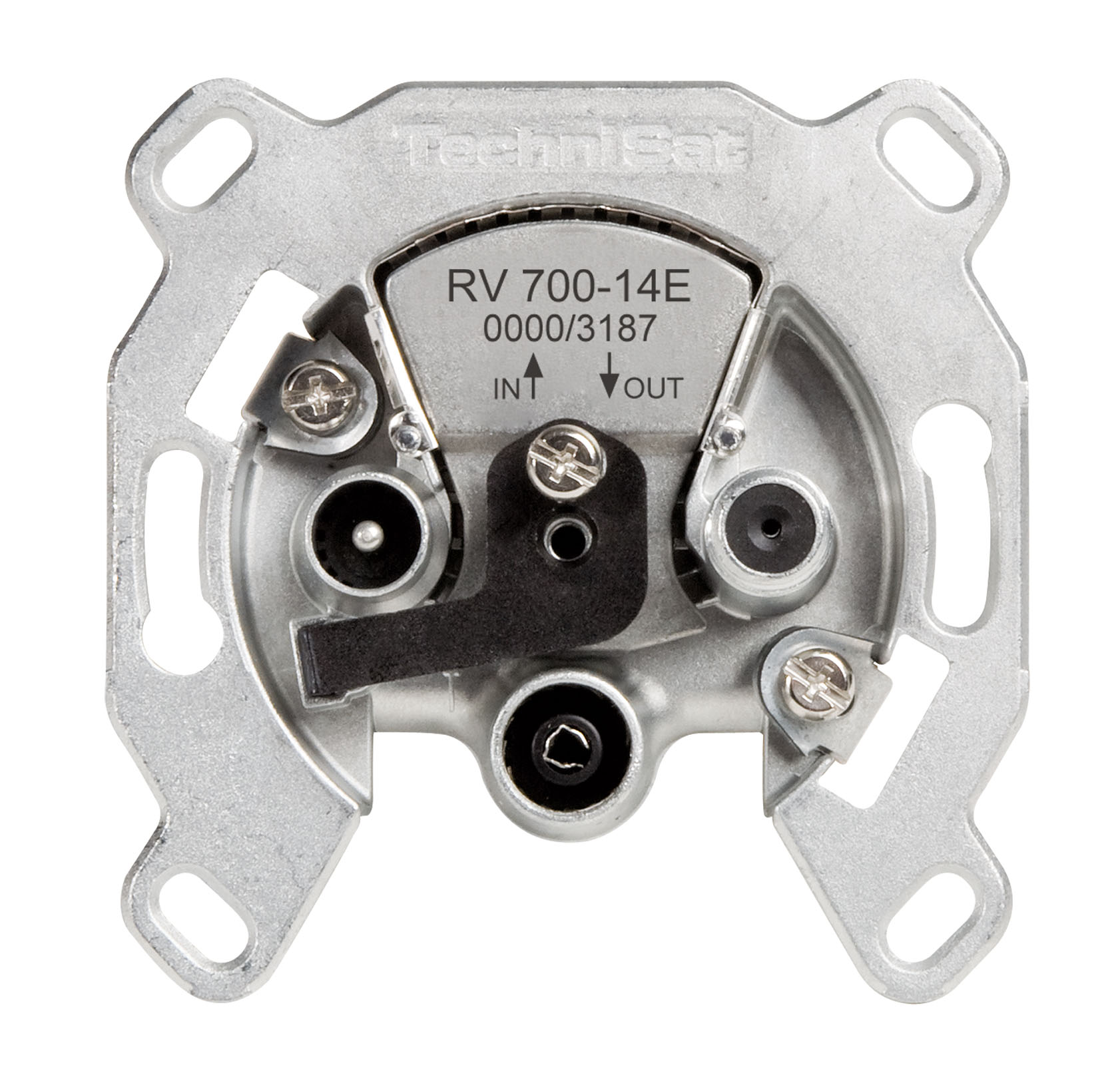 TECHNIPRO RV 700-14E, Einkabel-Durchschleifdose 14 dB Frontal, Front
