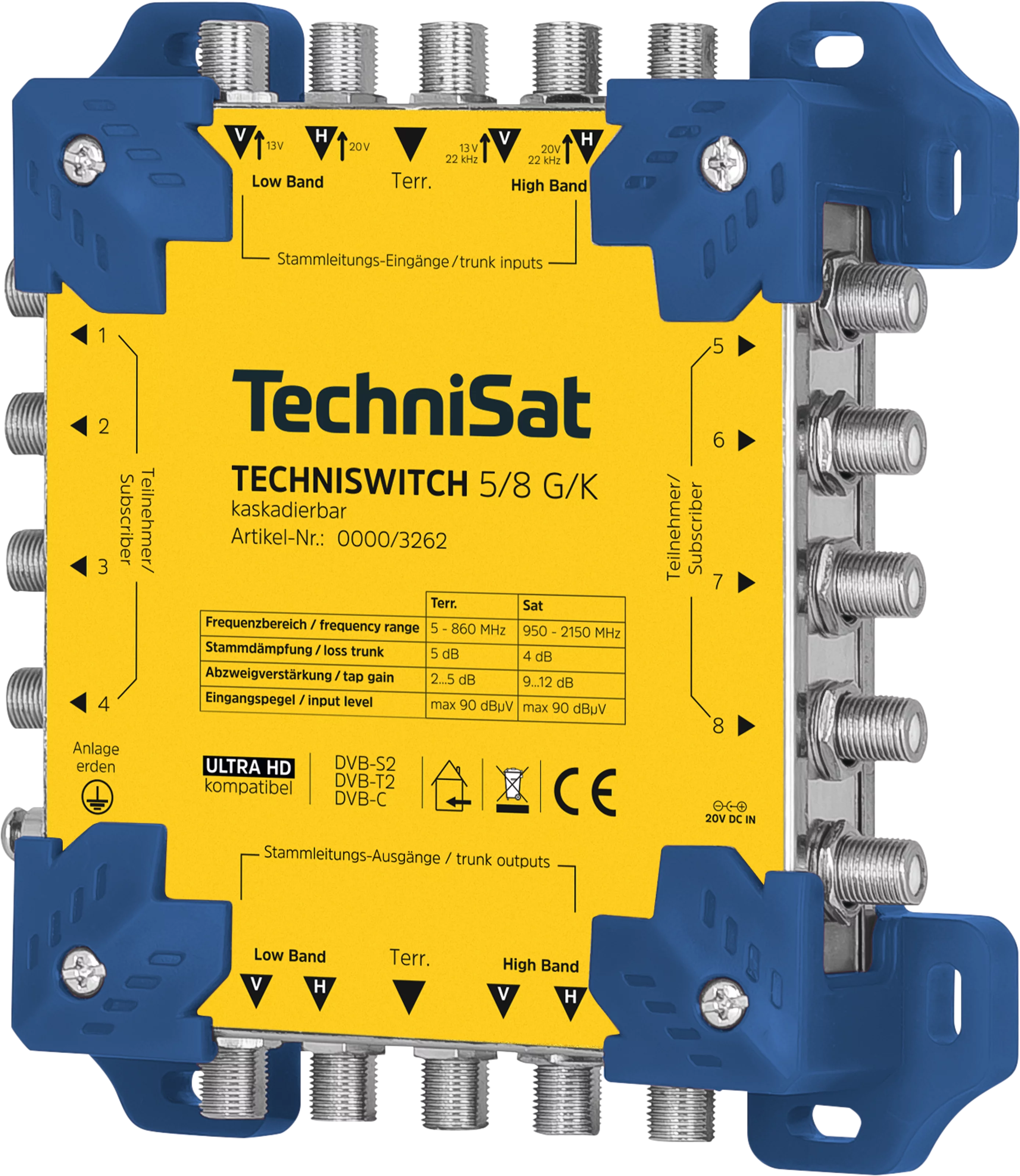 TECHNISWITCH 5/8 G/K Schräg, Links
