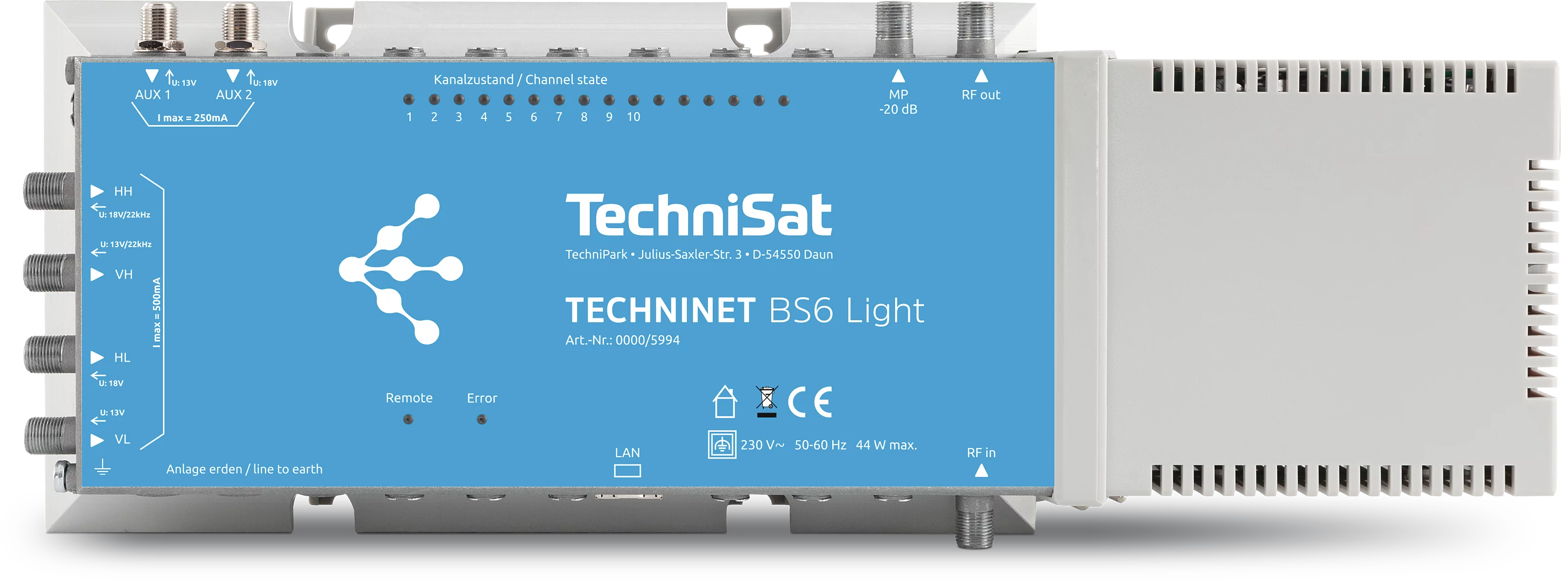 TECHNINET BS6 Light Frontal, Front