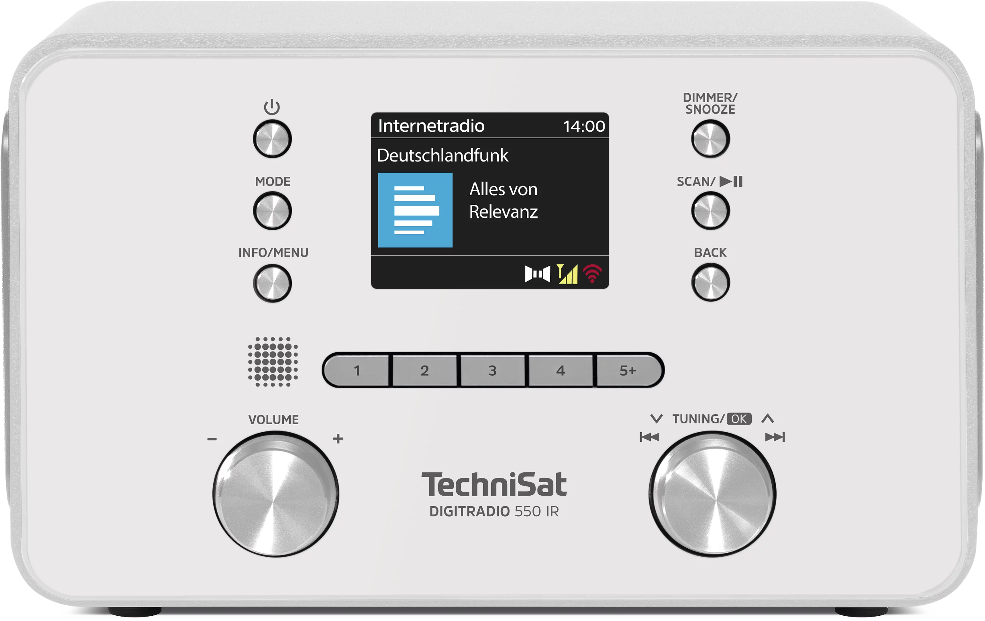 DIGITRADIO 550 IR, weiß Frontal, Front