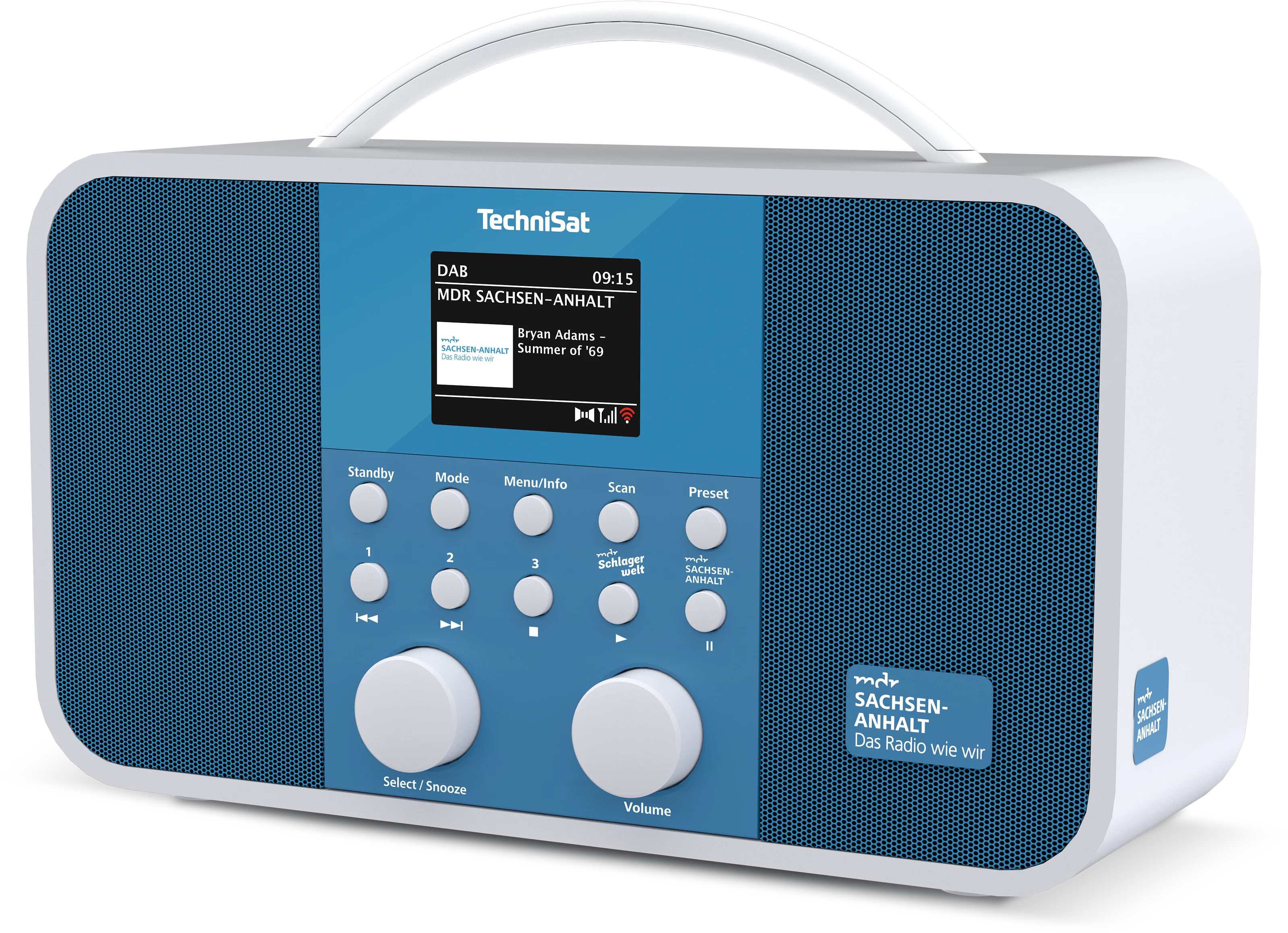 TECHNIRADIO 5 IR BT MDR Sachsen-Anhalt Edition Schräg, Links