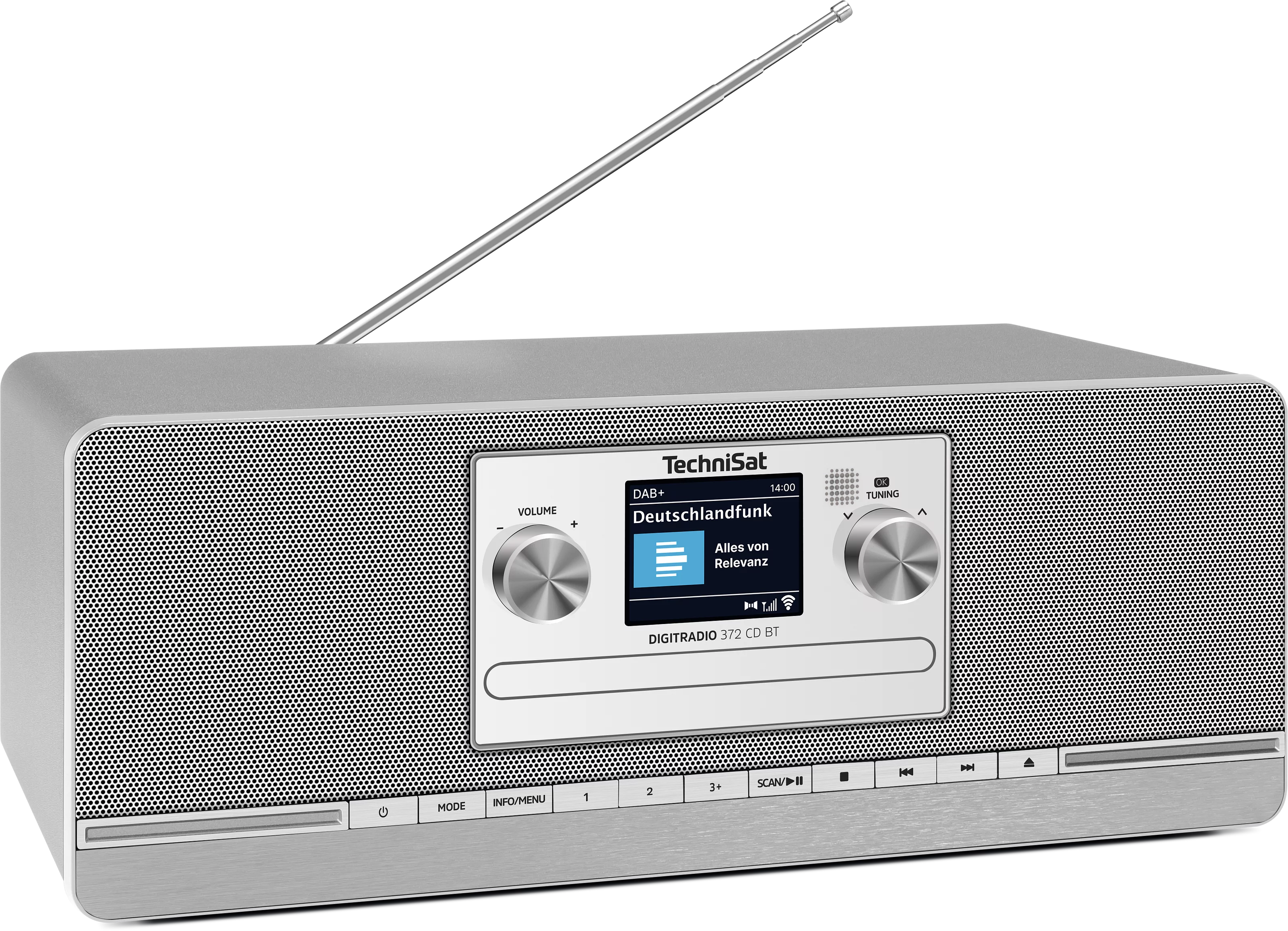 DIGITRADIO 372 CD BT, anthracite/silver Schräg, Rechts