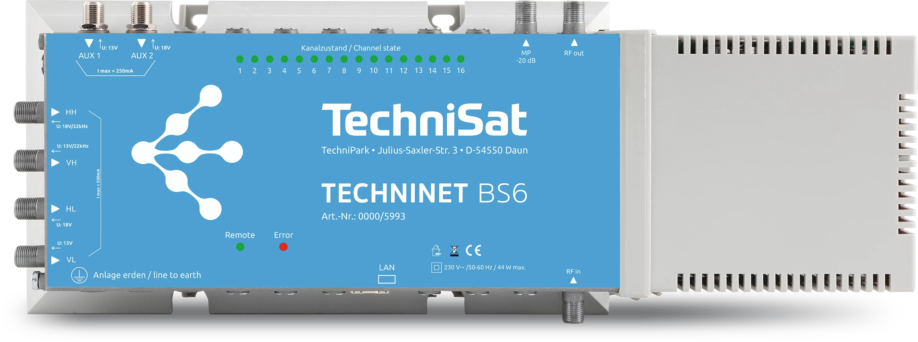 TECHNINET BS6 Frontal, Front