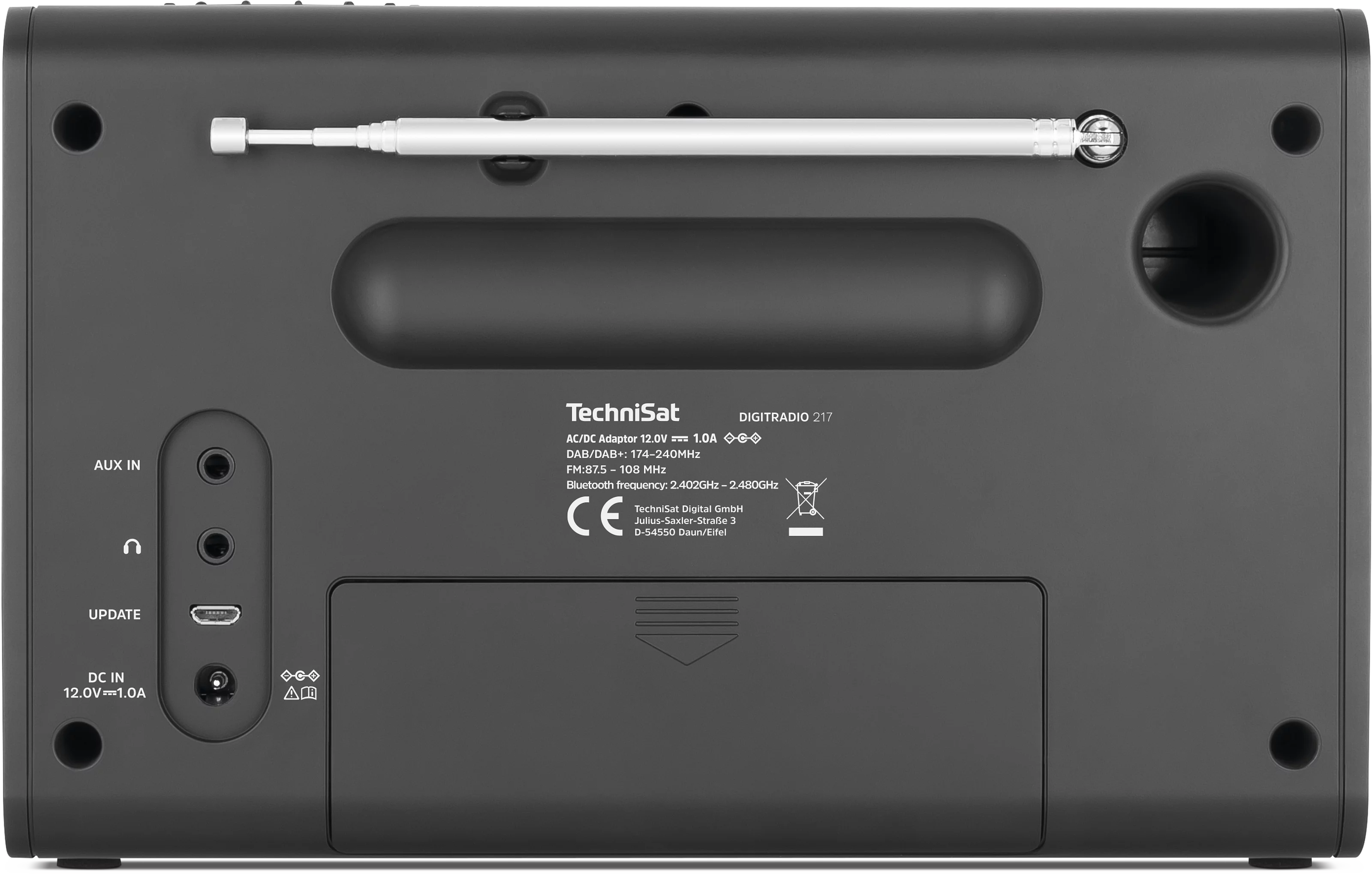 DIGITRADIO 217 Frontal, Rück