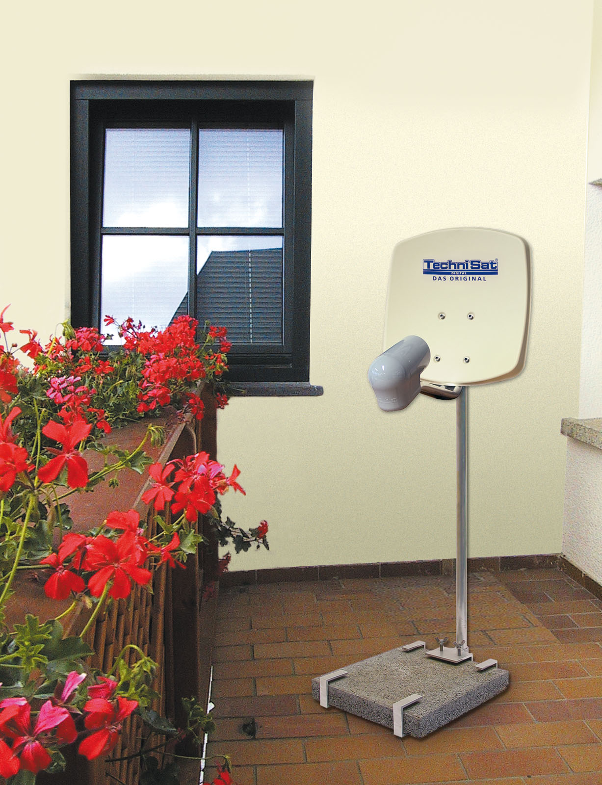 Balkonständer 33/45 (mit Klemmbefestigung) Zubehör, Links