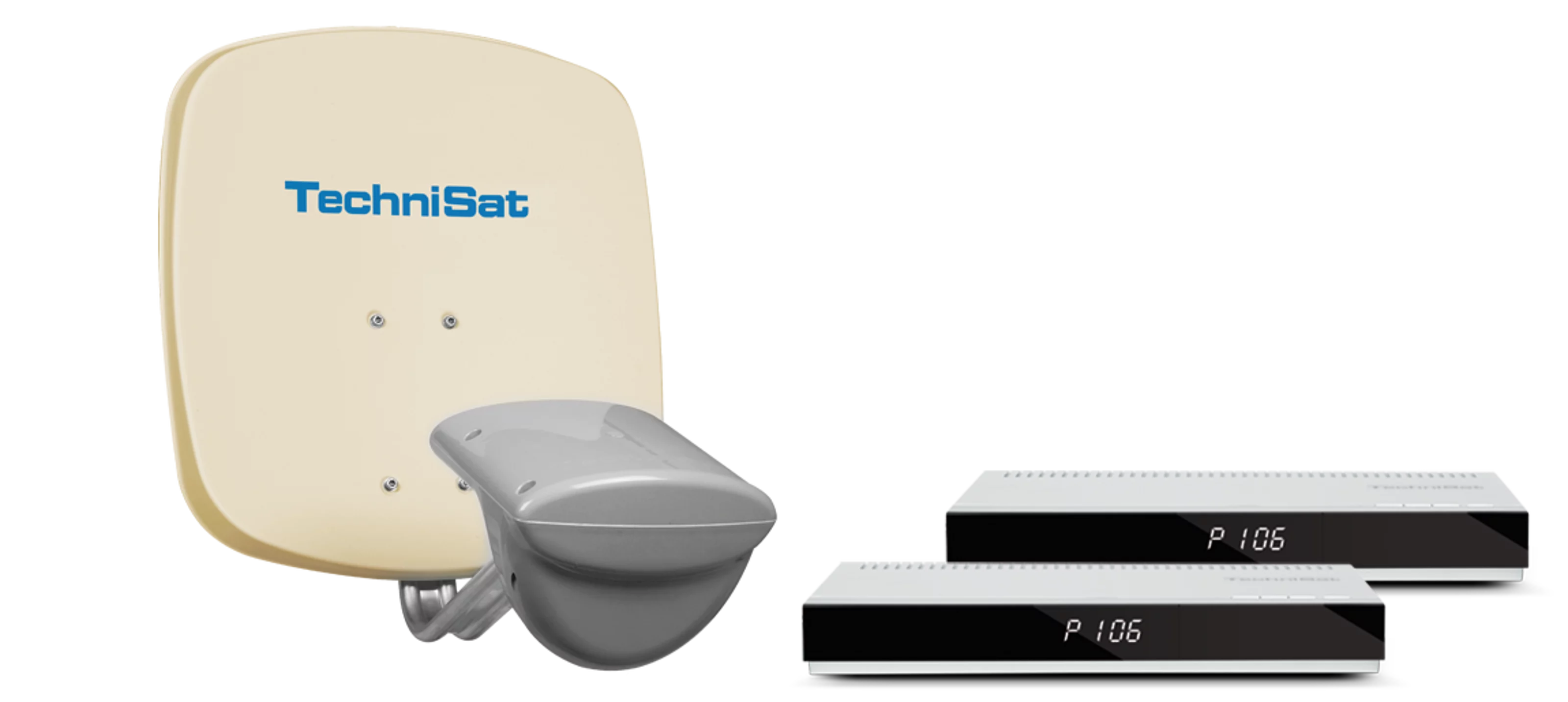 MULTYTENNE Twin (beige) + 2 x TECHNISTAR S2, silber Frontal, Front