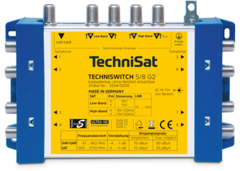 TECHNISWITCH 5/8 G2 DC-NT (Grundeinheit mit NT) Frontal, Front