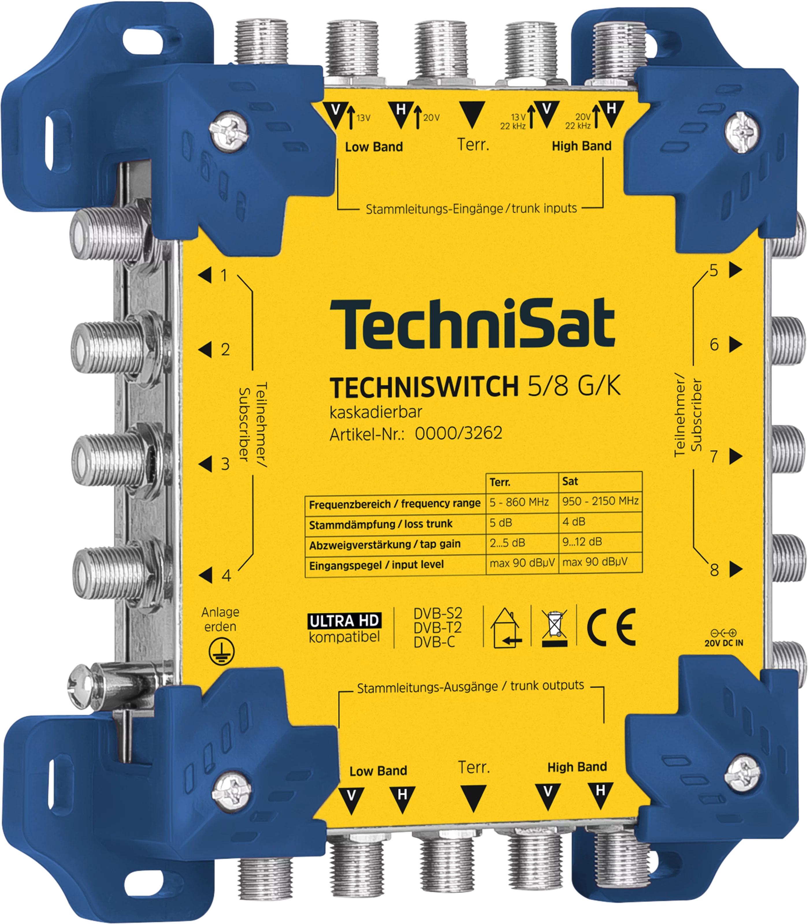 TECHNISWITCH 5/8 G/K Schräg, Rechts