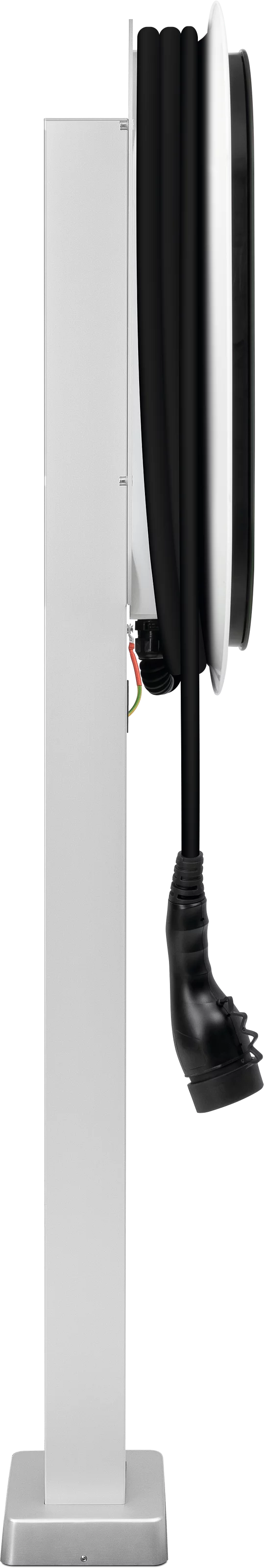 Stand for 1 x wallbox 1100/2200 with mounting plate Frontal, Links