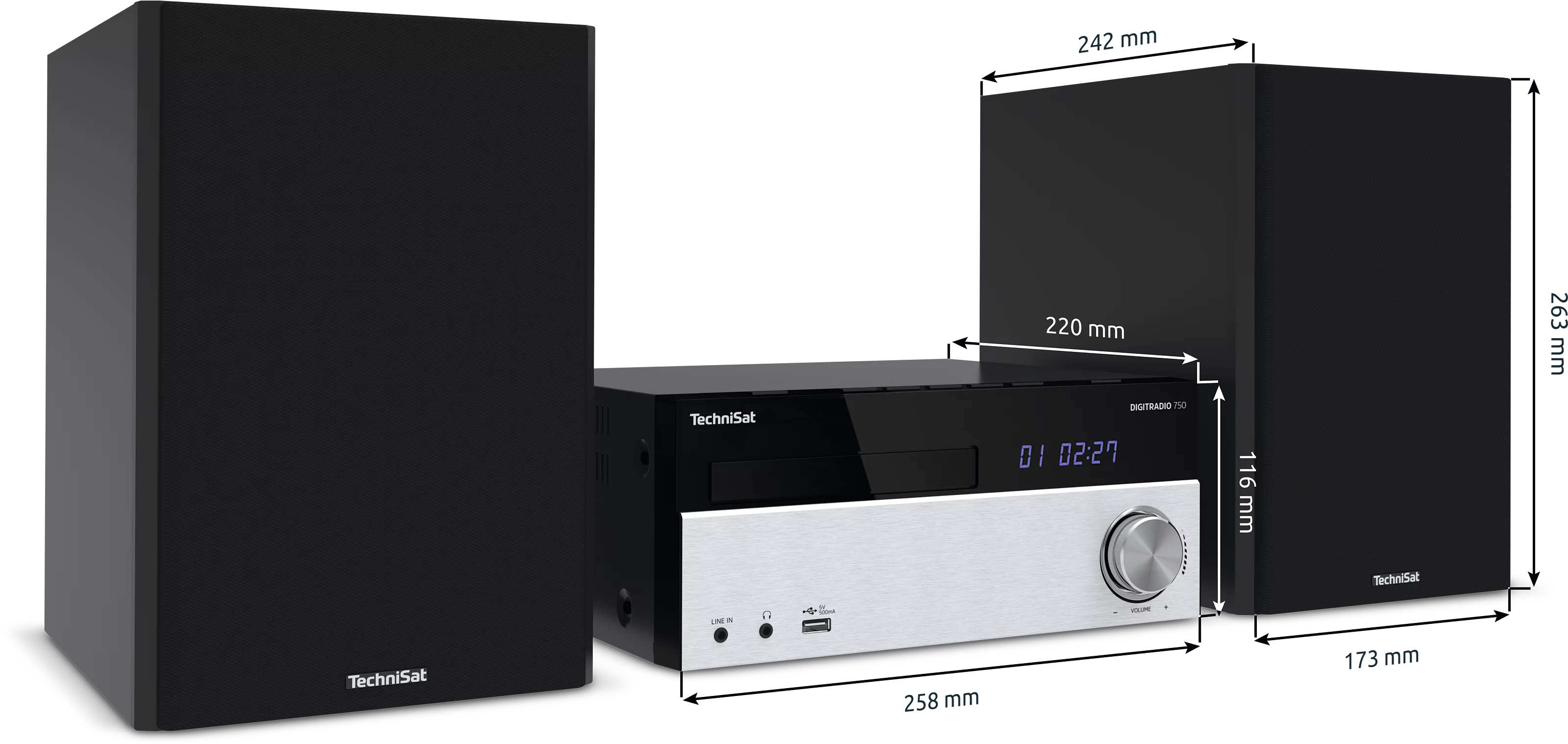 DIGITRADIO 750 Schräg, Rechts