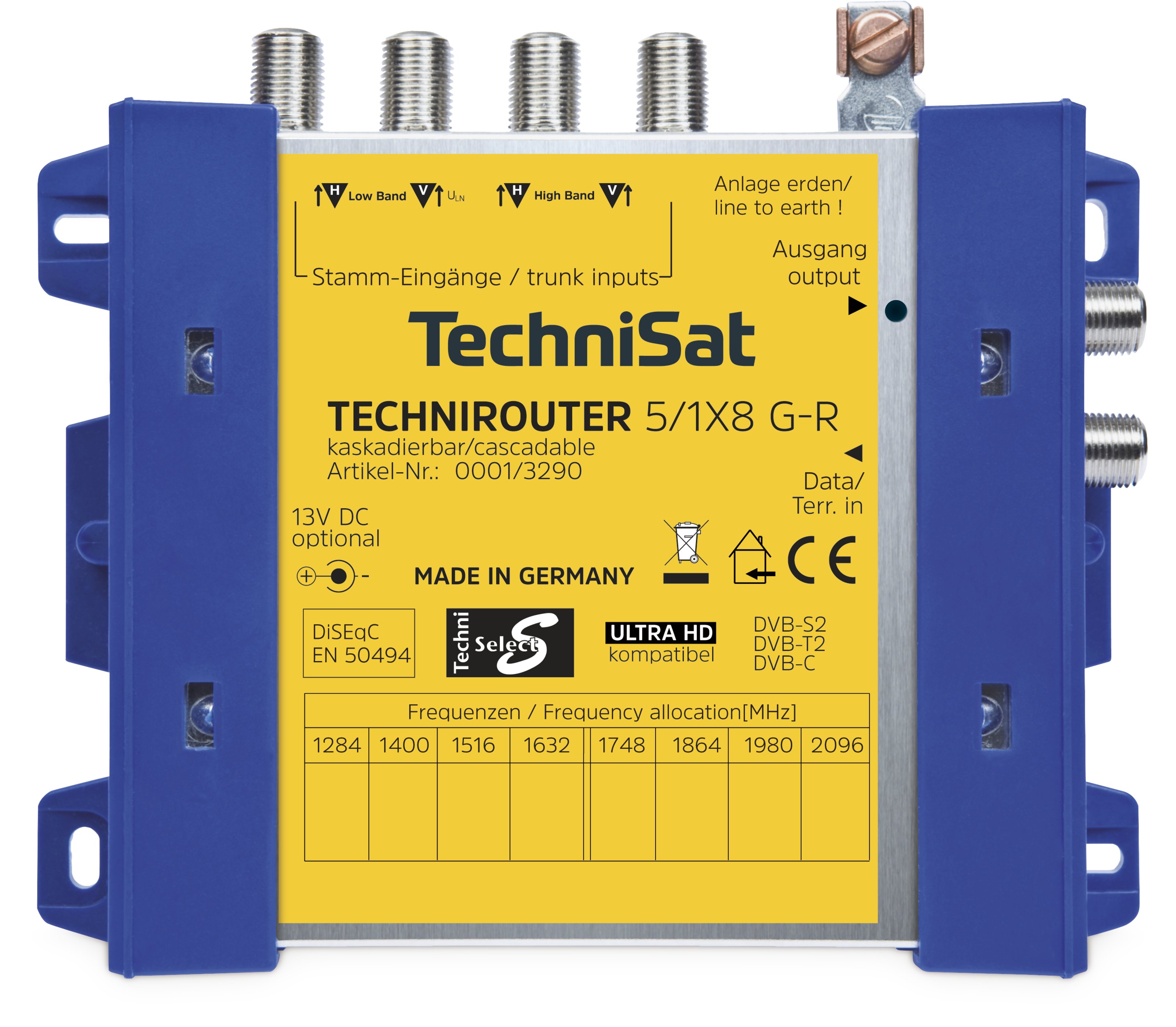 TECHNIROUTER 5/1x8 G-R (Grundeinheit) Frontal, Front