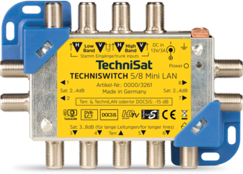 TECHNISWITCH 5/8 Mini LAN Frontal, Front