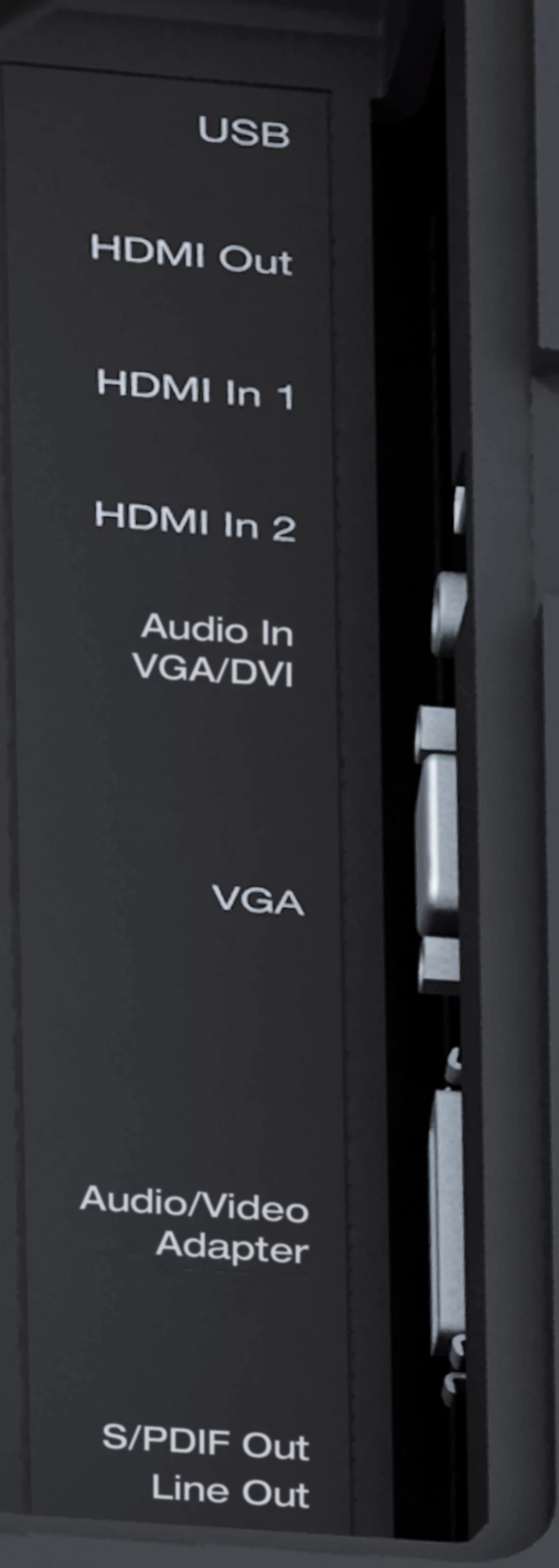 MultyVision 46 (117 cm) Anschluss, Rück