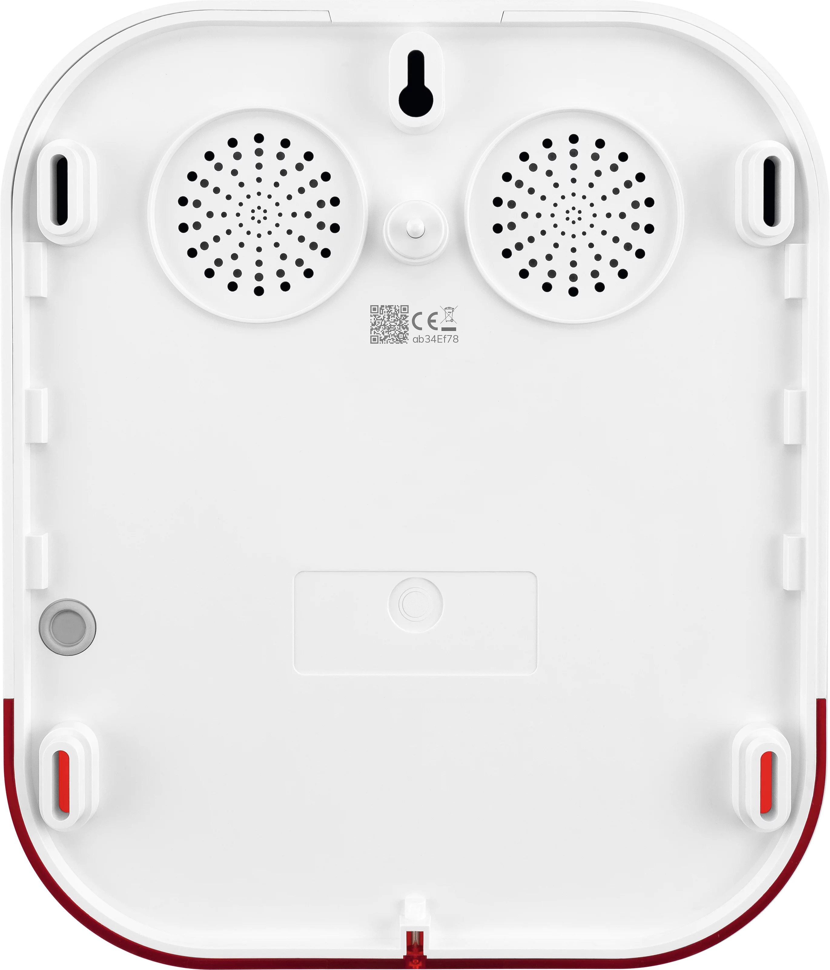 TECHNISMART outdoor siren Frontal, Rück